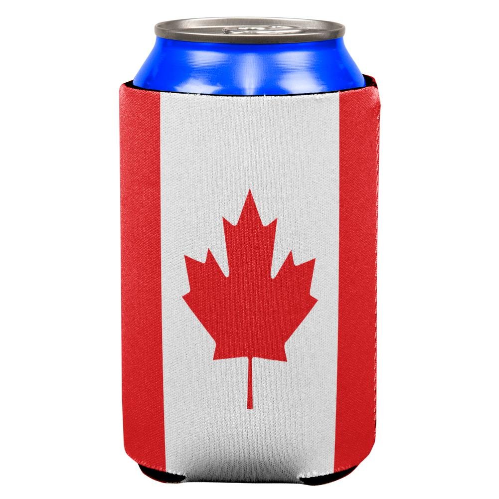 Canadian Canada Flag All Over Print Beer Can Cooler - Keep Drinks Cold for Parties, BBQs & Outdoor Events