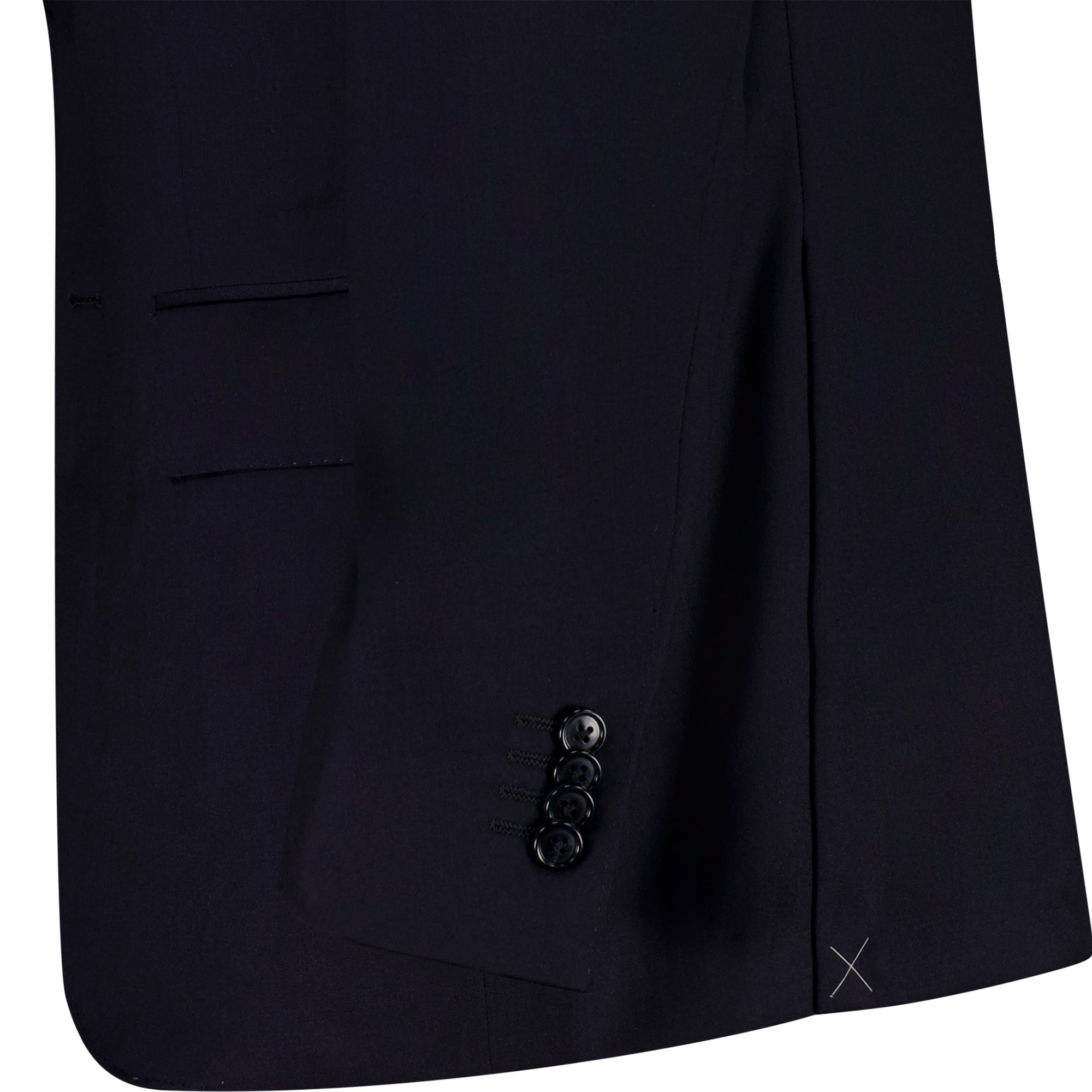 Premium CORNELIANI Plain Leader Wool Suit for Men - Navy Blue Regular Fit | Business Attire, Office Wear & Formal Occasions