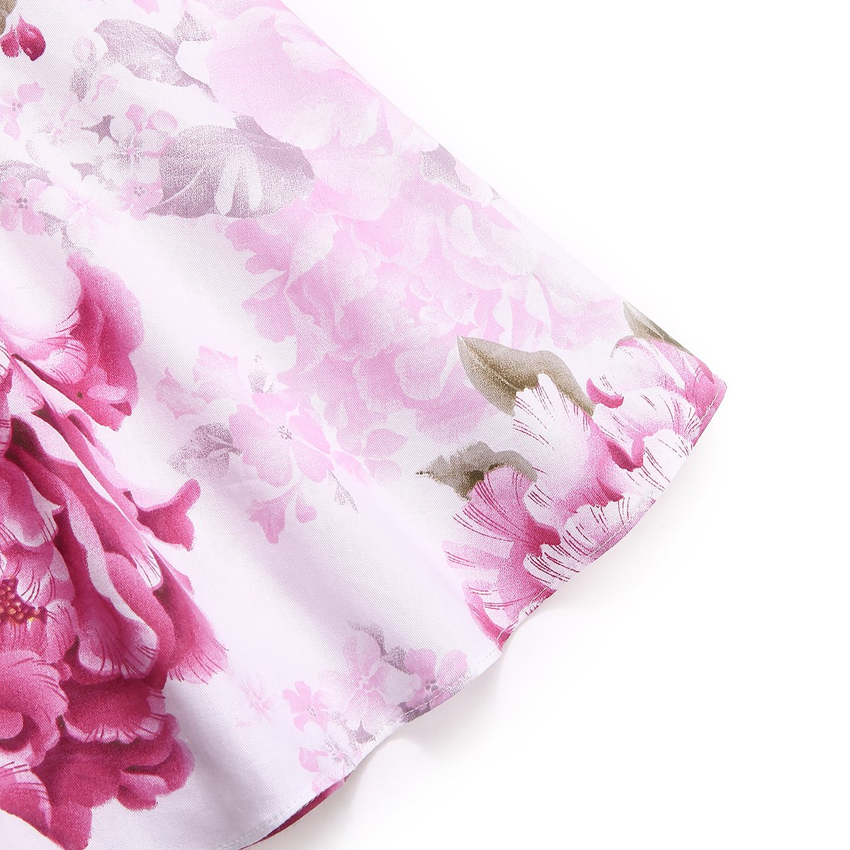 Flofallzique Floral Girls Party Dress - Vintage Backless Summer Casual Toddler Dress for Easter, Birthday & Special Occasions