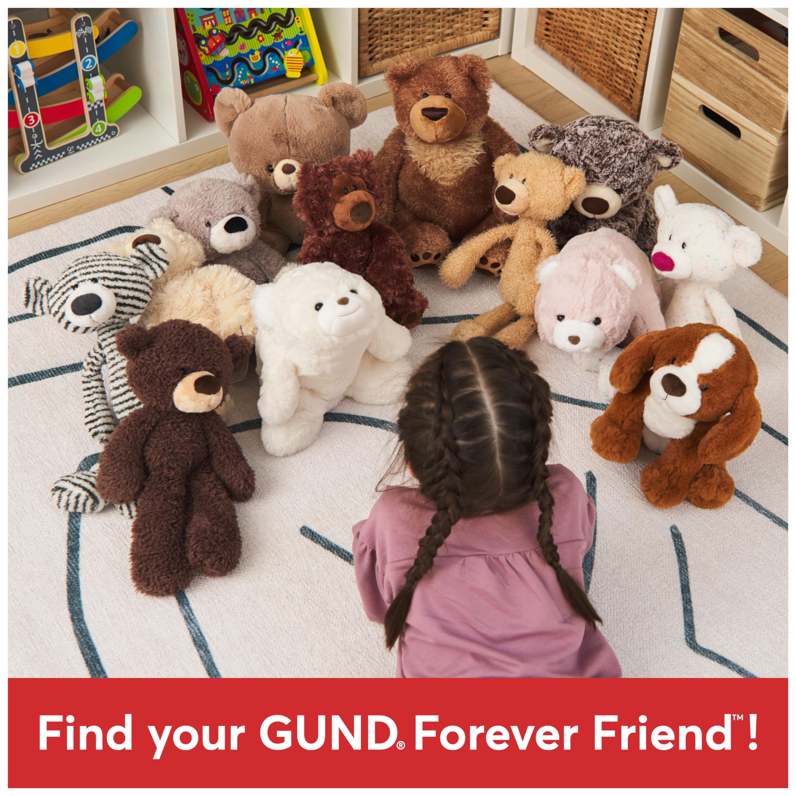 GUND Original Snuffles Teddy Bear - Soft Purple Stuffed Animal Plush Toy for Kids Ages 1+ (10 Inch) | Perfect for Cuddling, Baby Gifts & Nursery Decor