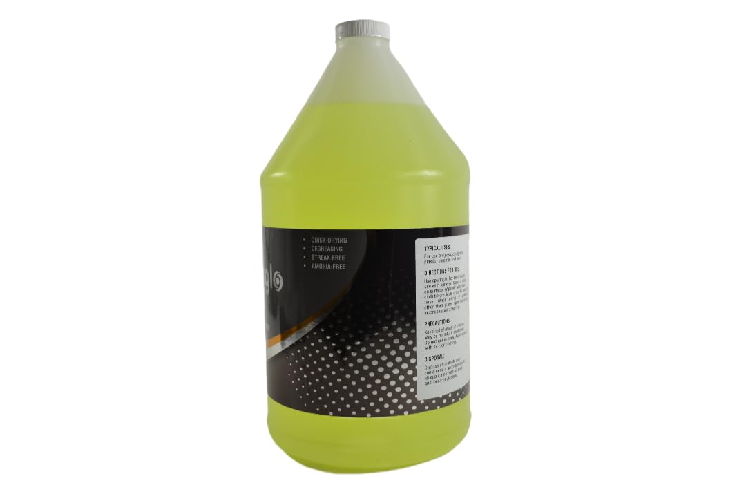 Burco Window Glo Glass & Multi-Surface Cleaner Concentrate - 1 Gallon (4 Pack) - Streak-Free for Windows, Mirrors, Countertops & More