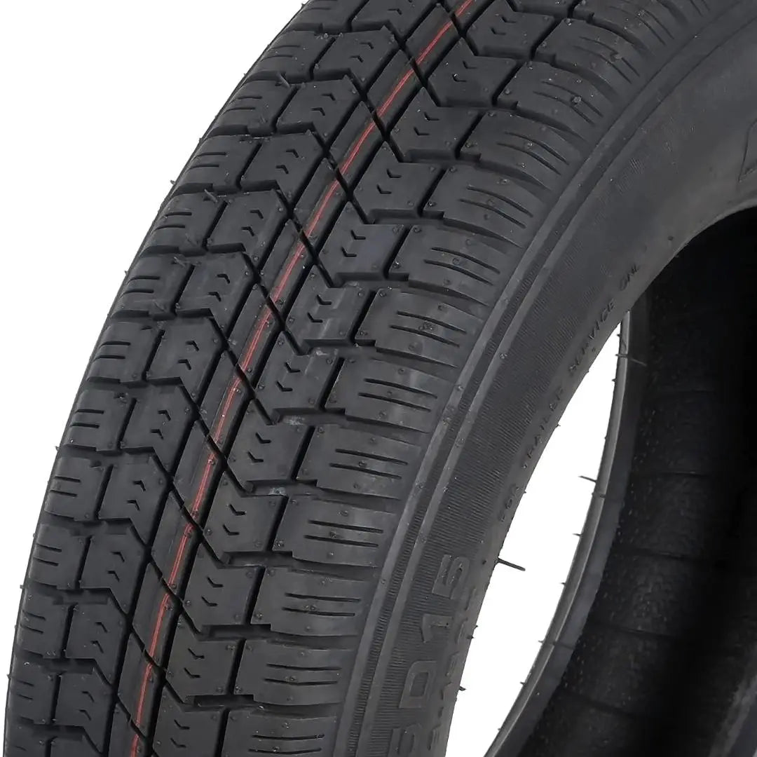 ST205/75D15 Trailer Tires with 15-Inch Rims - 2 Pack, 6PR Load Range C, 5 Lug 4.5
