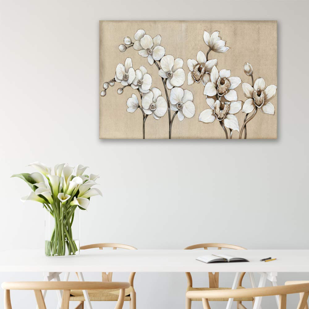 Beautiful Flower Giclee Painting Wall Art - 16x24 Inches Canvas Print for Bedroom, Living Room, Home Decoration - Perfect for Modern, Farmhouse, and Boho Interior Styles