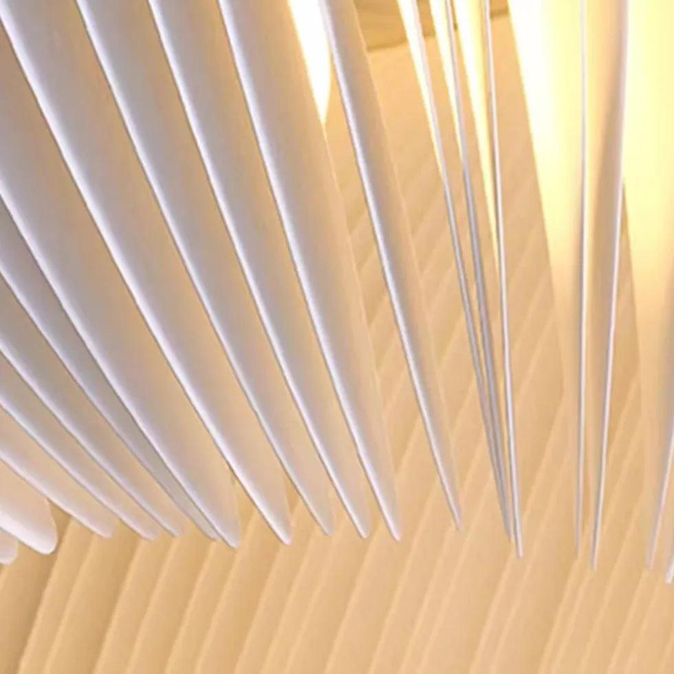Modern White Spiral Pattern Artistic Pendant Light - Elegant Ceiling Lighting Fixture for Dining Room, Kitchen Island & Bedroom Decor