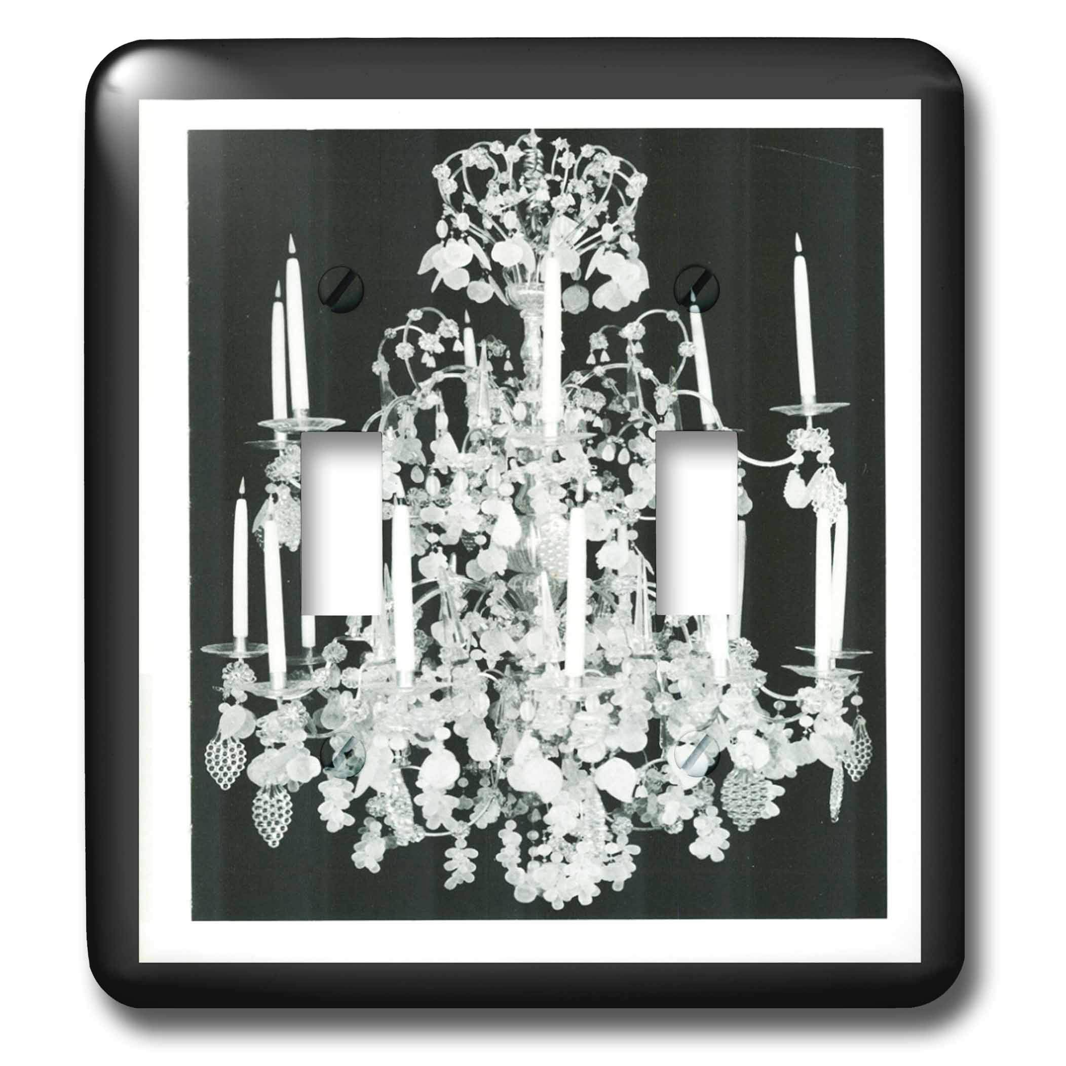 Vintage 1920s Crystal Chandelier Toggle Switch - Classic Light Switch Cover Plate for Home Decor, Bedroom, Living Room, Office - Ideal for Vintage Style Interior Design & Home Renovation Projects