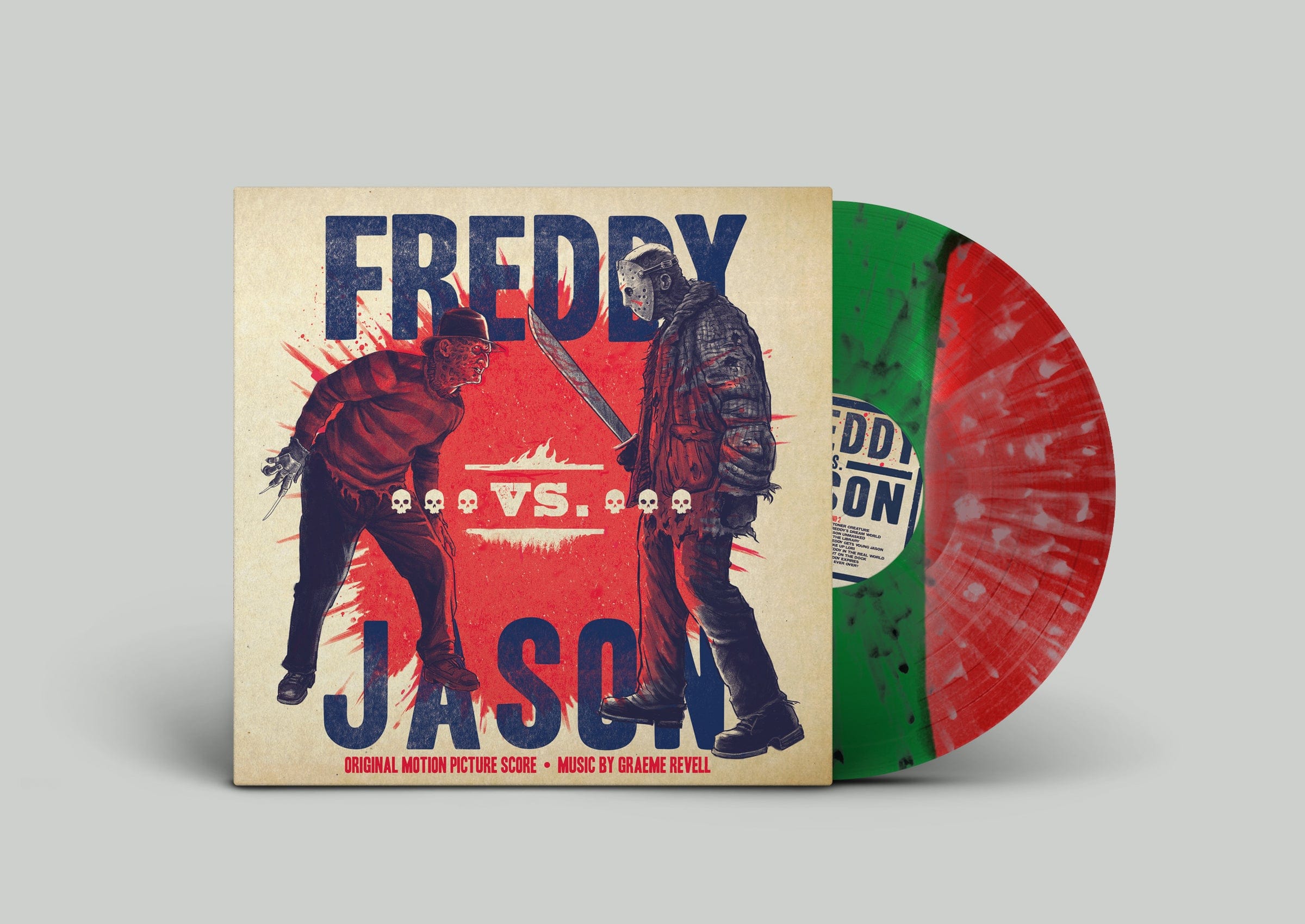 Freddy vs. Jason Original Motion Picture Soundtrack LP Vinyl Record - Horror Movie Collectible for Fans & Home Theater Enthusiasts