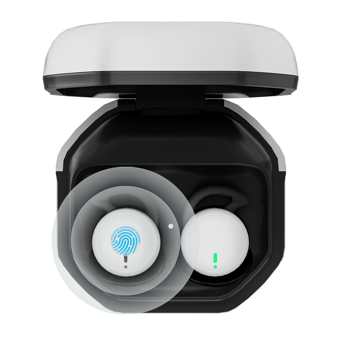 Mini Wireless Bluetooth Earbuds with Microphone for Sleeping - Noise Cancelling Earplugs for iPhone/Android - Perfect for Travel, Work & Relaxation