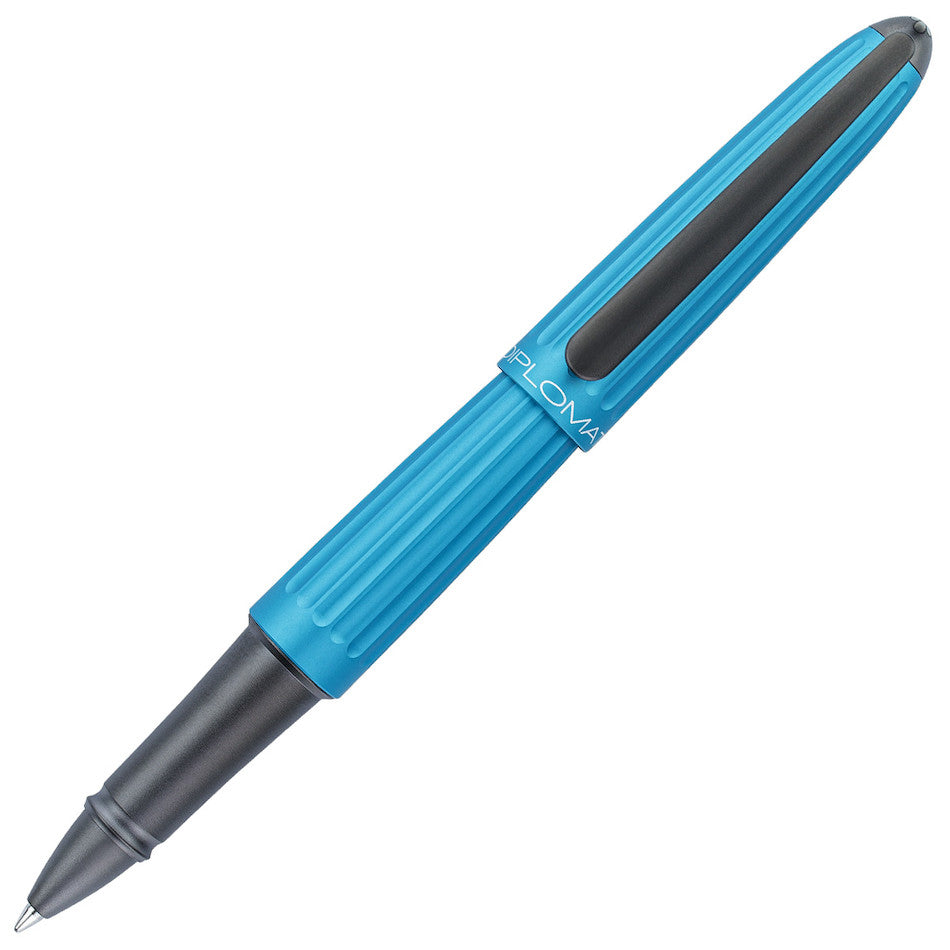 Diplomat Aero Rollerball Pen - Premium Turquoise Blue Writing Instrument for Professionals & Gift Giving - Perfect for Office, Business Meetings & Special Occasions