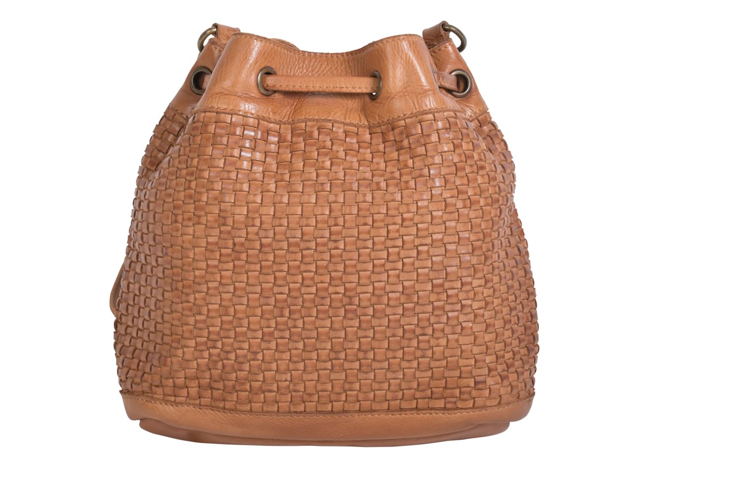 STS Ranchwear Women's Sweetgrass Bucket Bag - Distressed Tan Leather Cowgirl Purse for Western Fashion & Everyday Use | Perfect for Rodeo, Horseback Riding & Country Outings