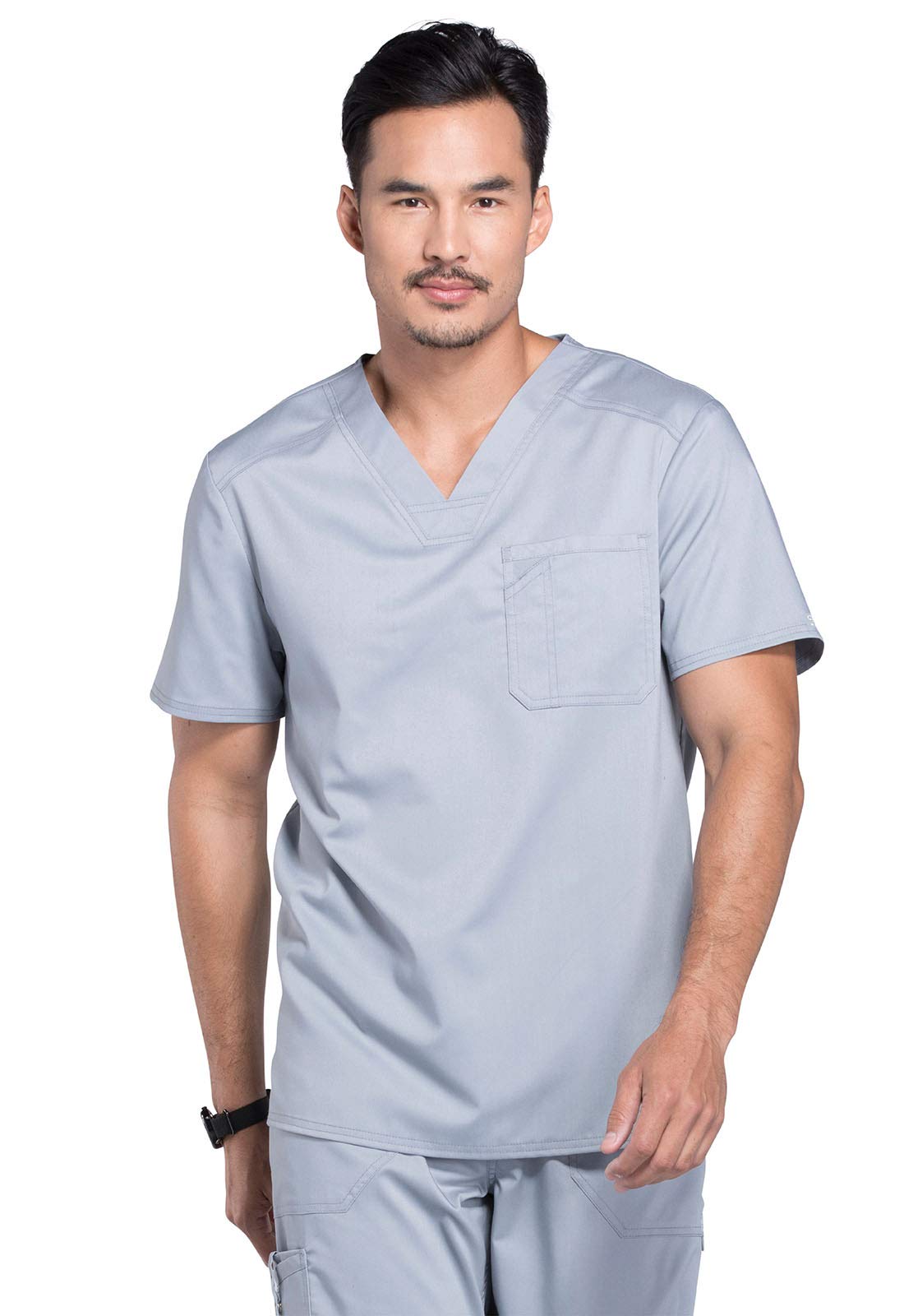 Cherokee Men's Scrubs Top - Comfortable Workwear V-Neck Tunic with Tuckable Design WW690 | Perfect for Nurses, Doctors & Healthcare Professionals
