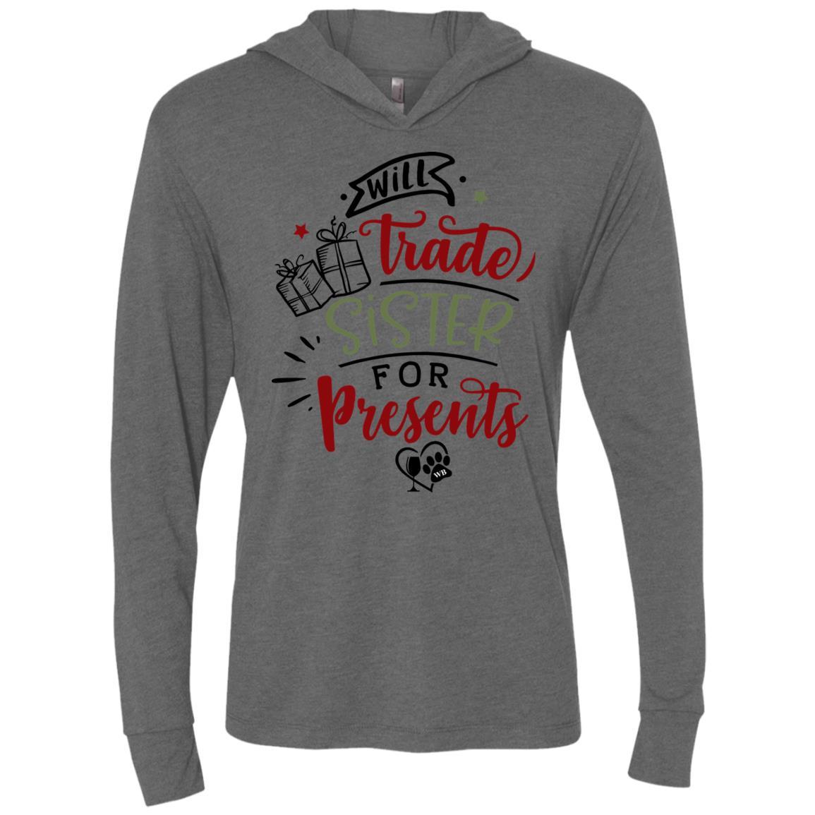 WineyBitches.Co Unisex Tri-Blend Long Sleeve Hooded T-Shirt - Comfortable & Stylish for Casual Wear, Outdoors & Lounge
