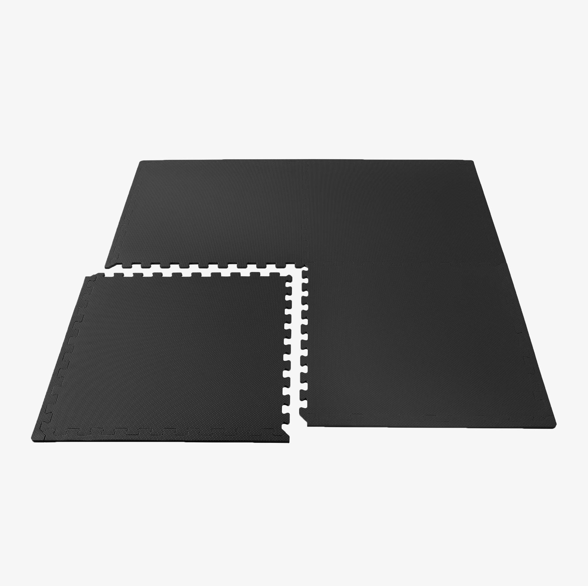 3/8 Inch Thick High-Density Exercise Floor Mat - Non-Slip Gym Mats for Home Workouts, Yoga & Fitness - Ideal for Home Gym, Garage Workouts & Martial Arts Training