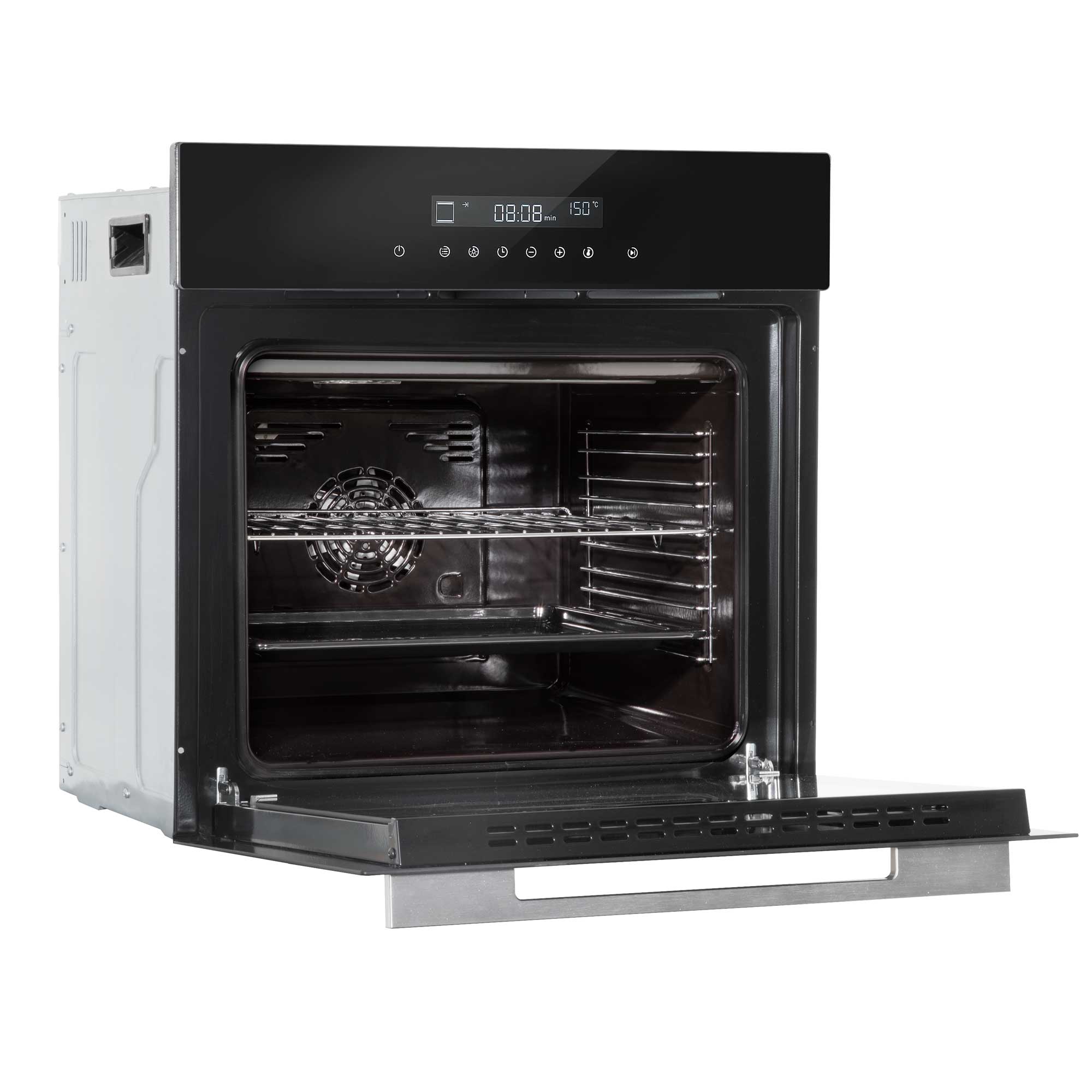 Baridi 60cm Built-In 10 Function Fan Assisted Electric Oven with Touchscreen - 72L Large Capacity for Baking, Roasting & Grilling - Perfect for Home Kitchens & Small Restaurants (Model DH199)