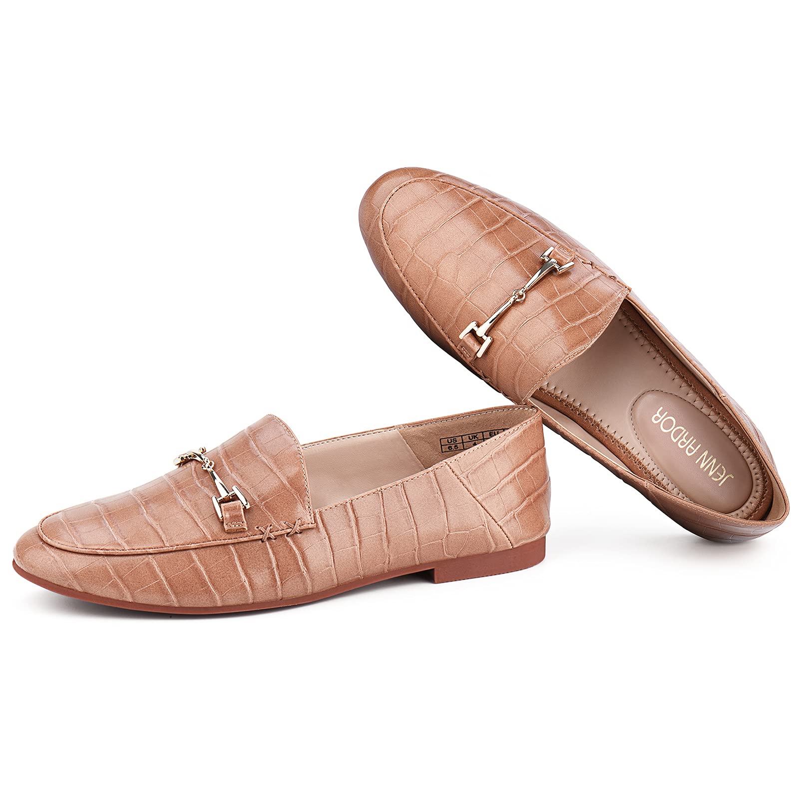 JENN ARDOR Women's Penny Loafers - Comfortable Slip-On Driving Shoes for Women | Classic Flat Walking Shoes for Business & Office | Casual & Professional Wear