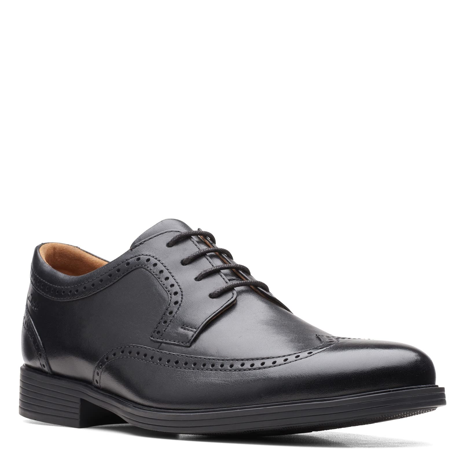 Clarks Men's Whiddon Wing Oxford Shoes - Classic Leather Dress Shoes for Business & Formal Occasions | Comfortable & Stylish Men's Footwear for Office, Weddings & Professional Events