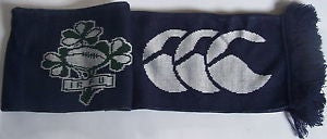 CANTERBURY IRFU Rugby Supporters Scarf - Official Licensed Rugby Union Fan Scarf for Men & Women - Perfect for Rugby Matches, Cold Weather & Team Spirit