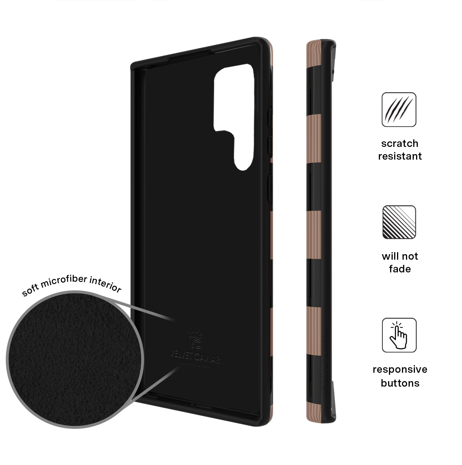 Mocha Checkered Pattern Phone Case for Samsung Galaxy - Stylish Protective Cover for Everyday Use & Trendy Aesthetic