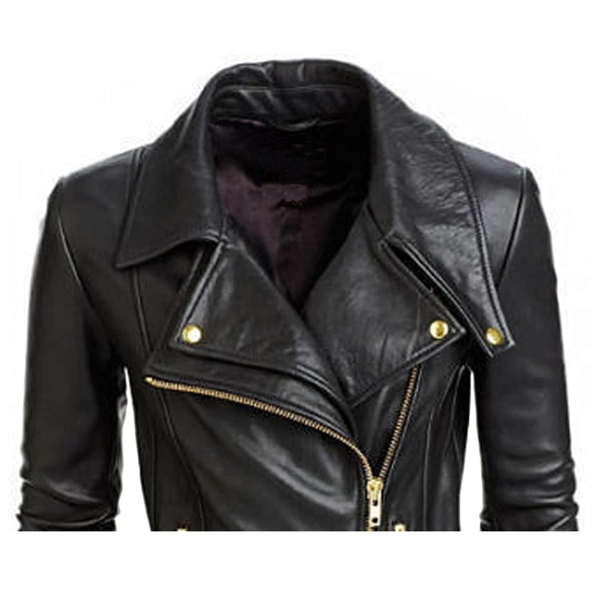 SAMS Classic Women's Genuine Leather Jacket - Slim Fit Motorcycle Biker Jacket for Women, Black | Perfect for Riding, Casual Outfits & Night Out
