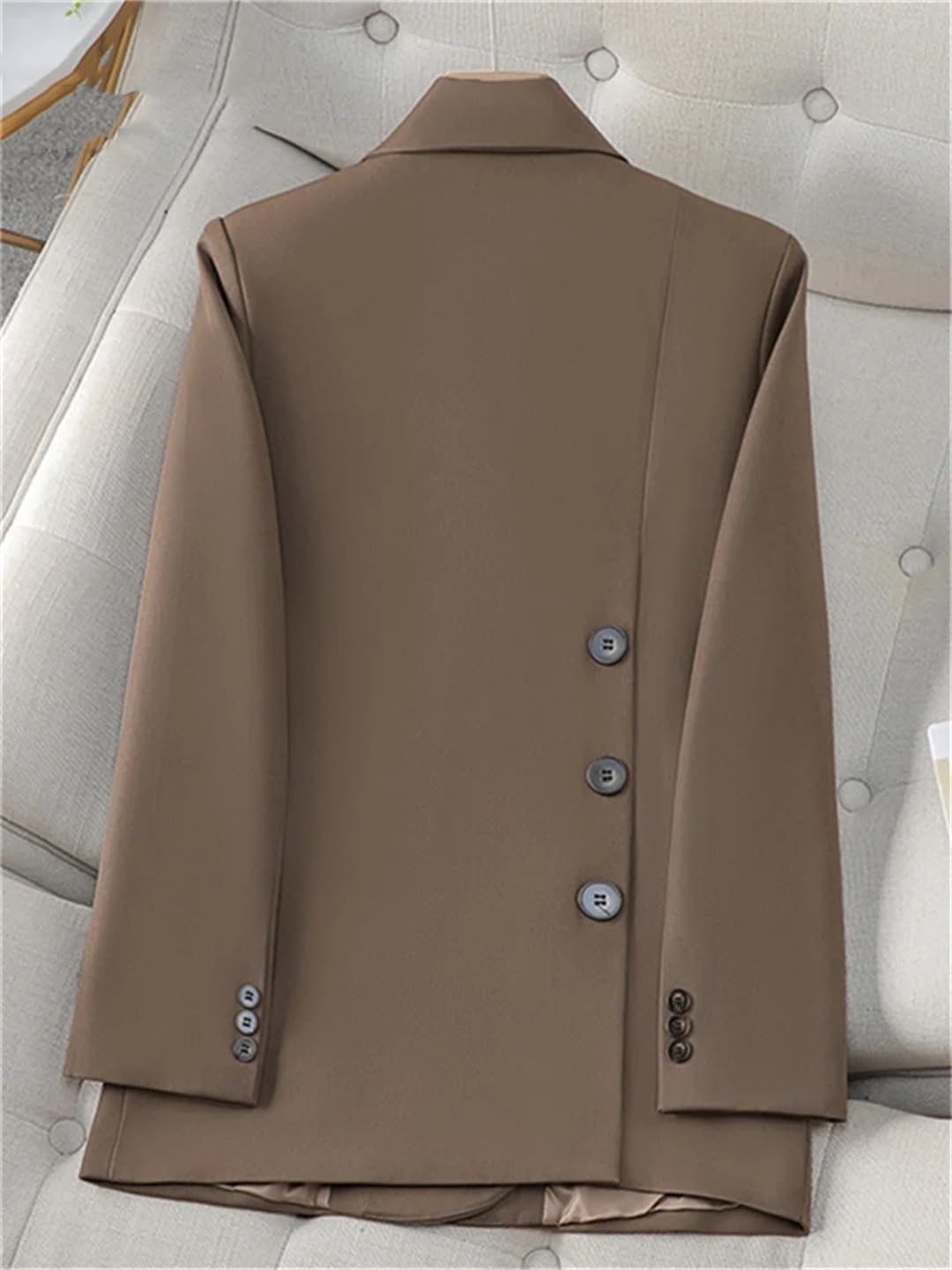 Women's Slim Fit Office Blazer - Solid Color Long Sleeve Turn Down Collar 2-Button Jacket | Professional Work Attire & Business Casual Outfits