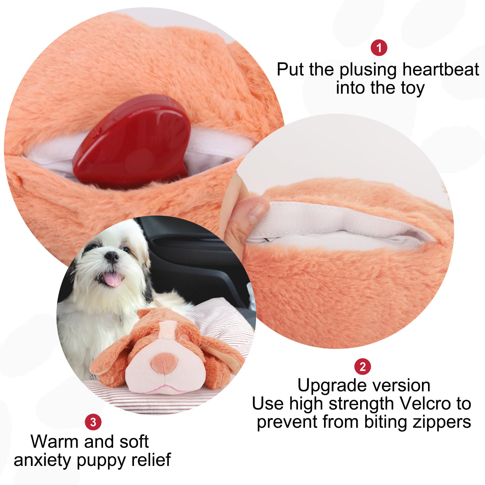 IFOYO Heartbeat Dog Toy - Puppy Anxiety Relief & Calming Aid, Soft Stuffed Animal Comfort Toy for Crate Training & Behavioral Support (Pink) - Perfect for Anxious Dogs, Separation Anxiety, and New Puppy Adjustment