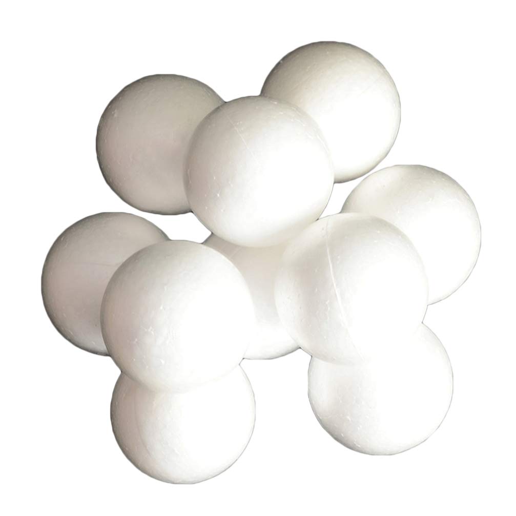 25-Pack 7cm Smooth White Polystyrene Foam Balls for DIY Crafts - Christmas Ornaments, Wedding Decor, Flower Arrangements, Holiday Party Decorations - Lightweight Modeling Spheres for Arts & Crafts Projects