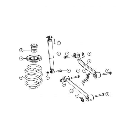Mopar 68004455AA Rear Coil Spring - High-Performance Suspension Part for Jeep Wrangler & Gladiator | Perfect for Off-Roading & Towing