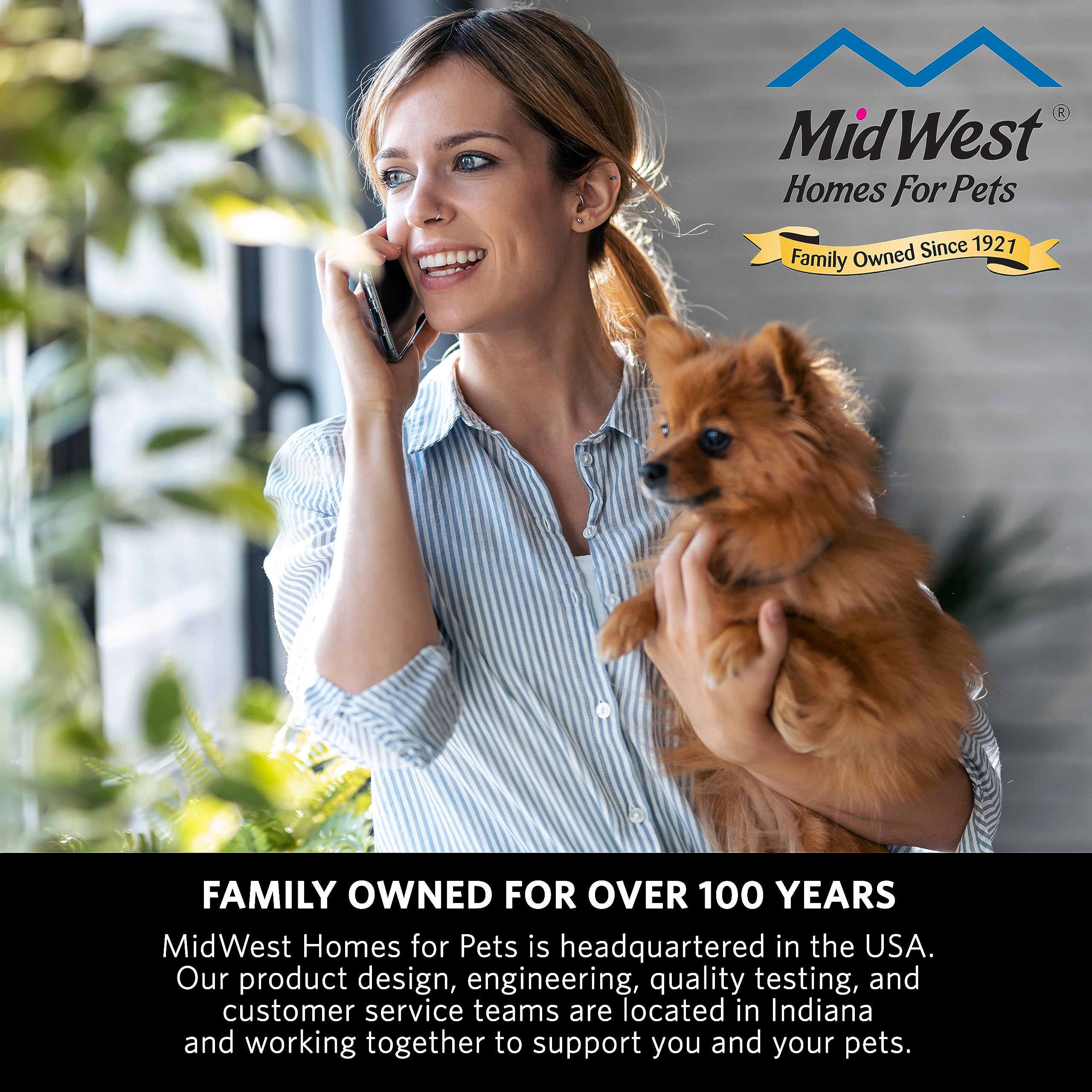 Midwest Homes for Pets Deluxe Orthopedic Dog Bed - Super Soft Plush Pet Bed for Dogs & Cats, Fits Crates & Kennels, Machine Washable, 1-Year Warranty - Perfect for Living Room, Bedroom & Travel Use