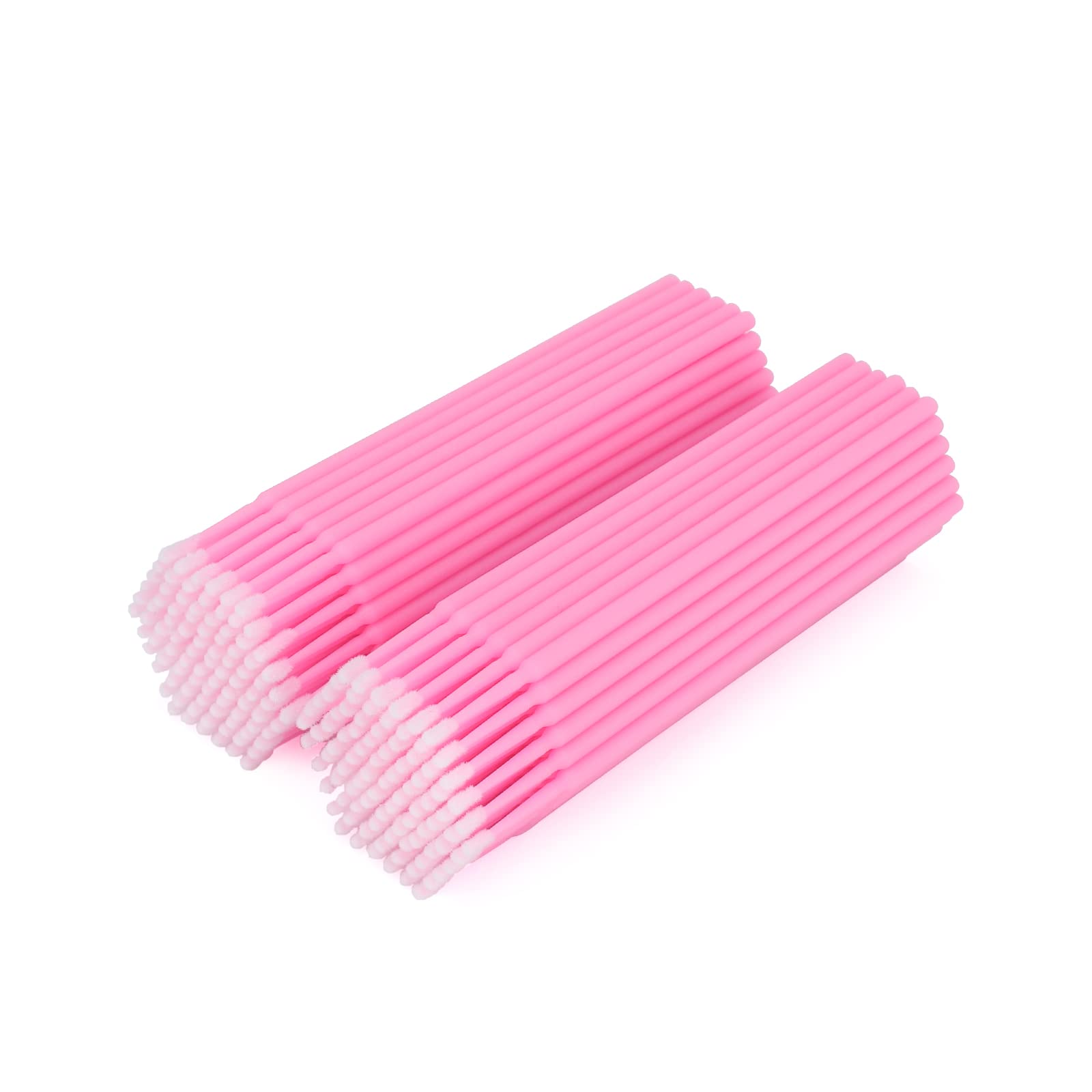 100PCS Disposable Pink Micro Mascara Wands - Eyelash Extension Brushes for Lash Lift, Nail Polish & Crafts - Perfect for Salon Professionals & DIY Beauty at Home