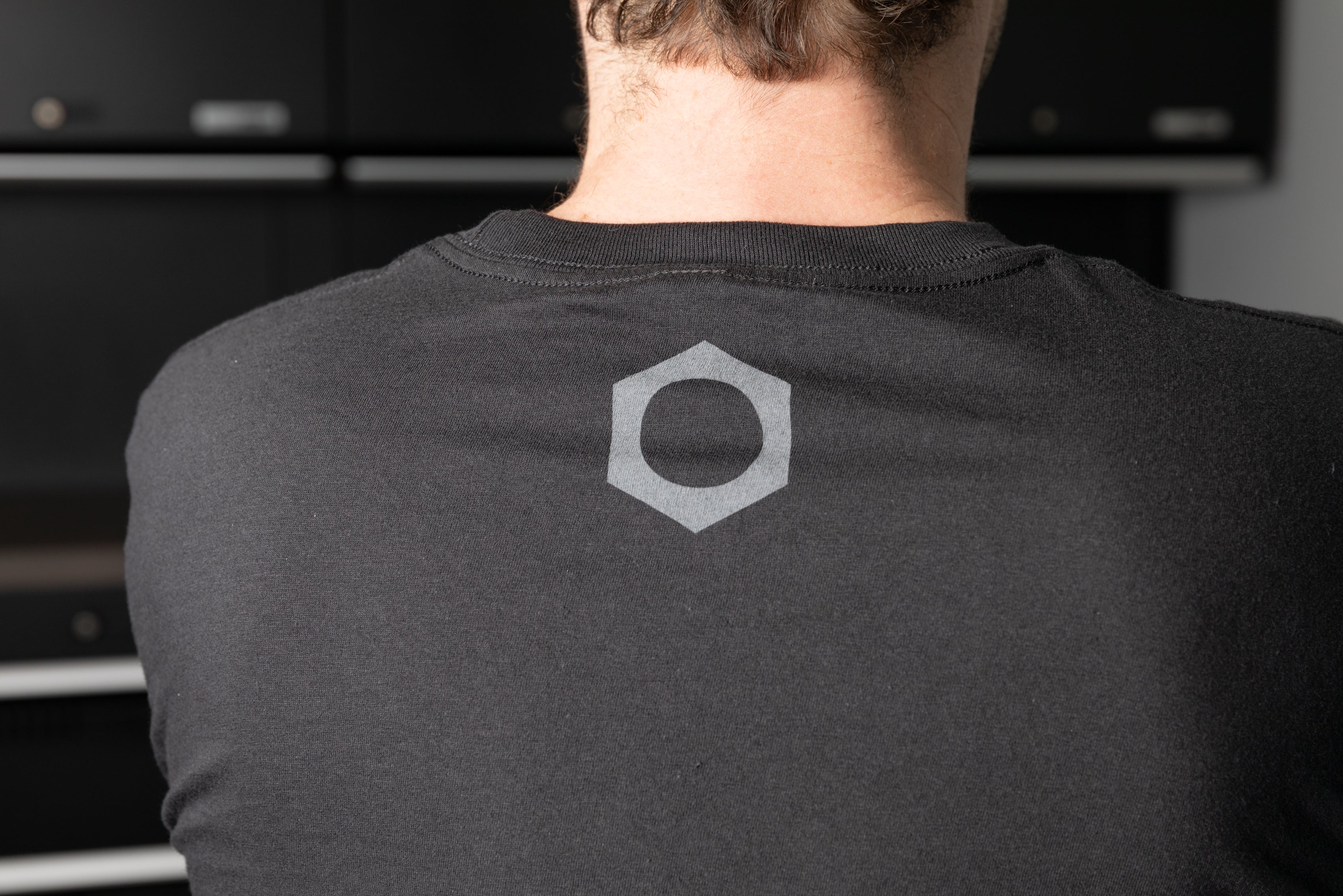 Obsessed Garage Logo Long Sleeve Shirt for Men - Premium Cotton Work Shirt for Car Enthusiasts & Mechanics - Comfortable Workshop & Casual Wear