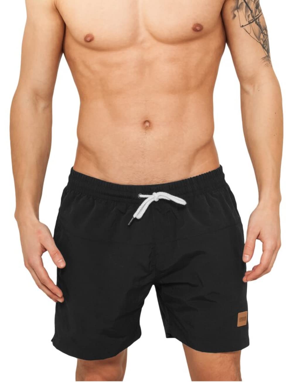 Men's Quick-Dry Block Swim Shorts - Black - XS - Perfect for Beach, Pool & Water Sports