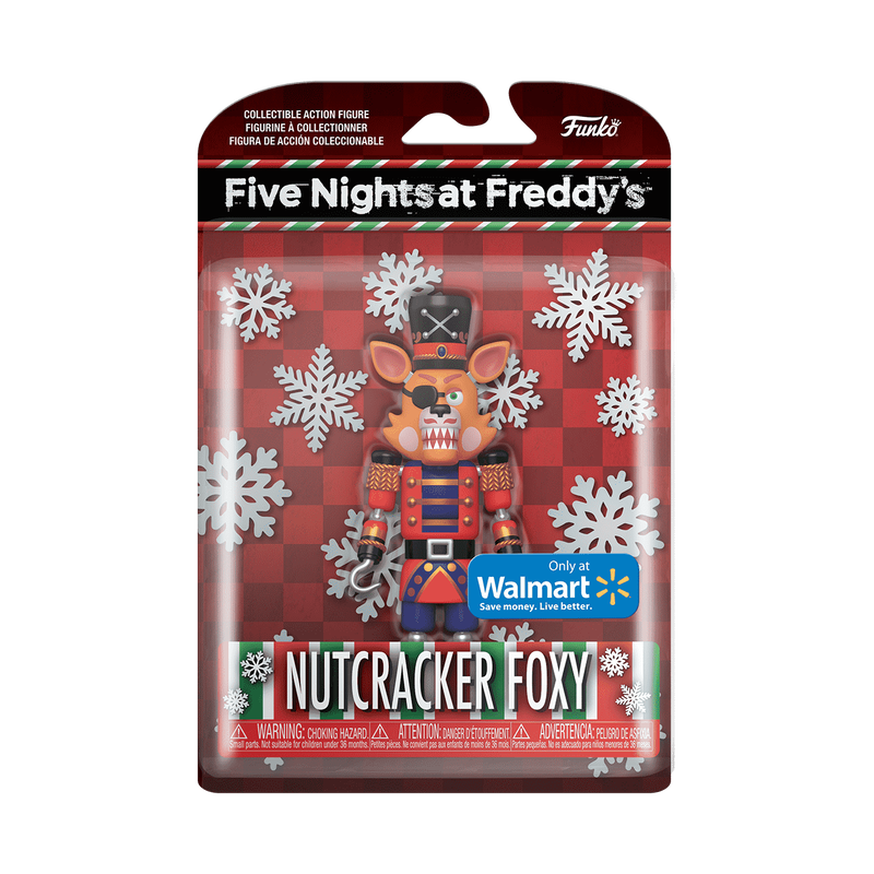 Five Nights At Freddy's Nutcracker Foxy Action Figure - Collectible Horror Game Character Toy for Fans - Perfect for Display, Gifts, and Themed Parties