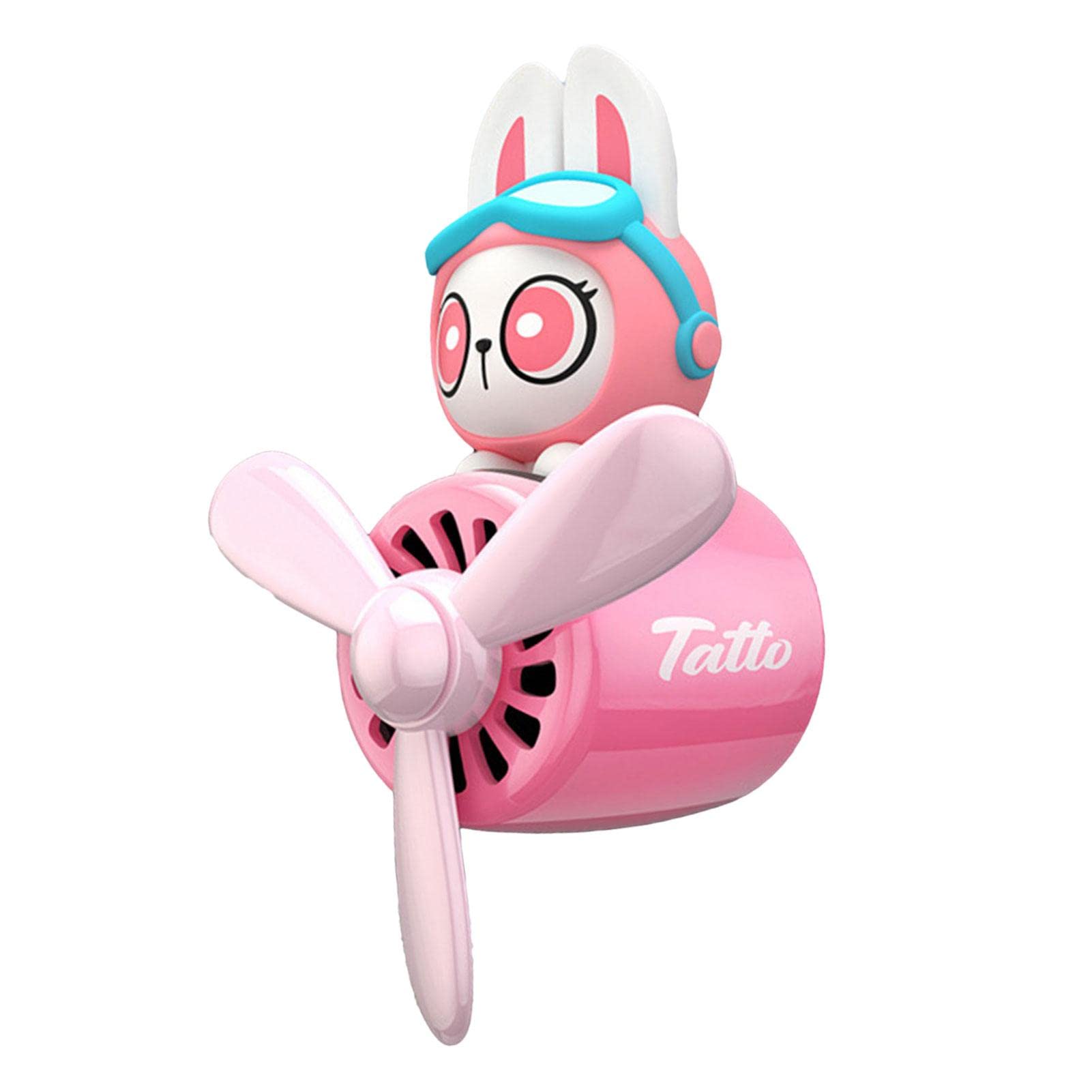 Cartoon Animal Pilot Aromatherapy Car Air Freshener - Rotating Propeller Vent Clip, Creative Automotive Fragrance Diffuser & Car Decor for Fresh Cabin Air - Perfect for Daily Commutes, Road Trips & Gifting