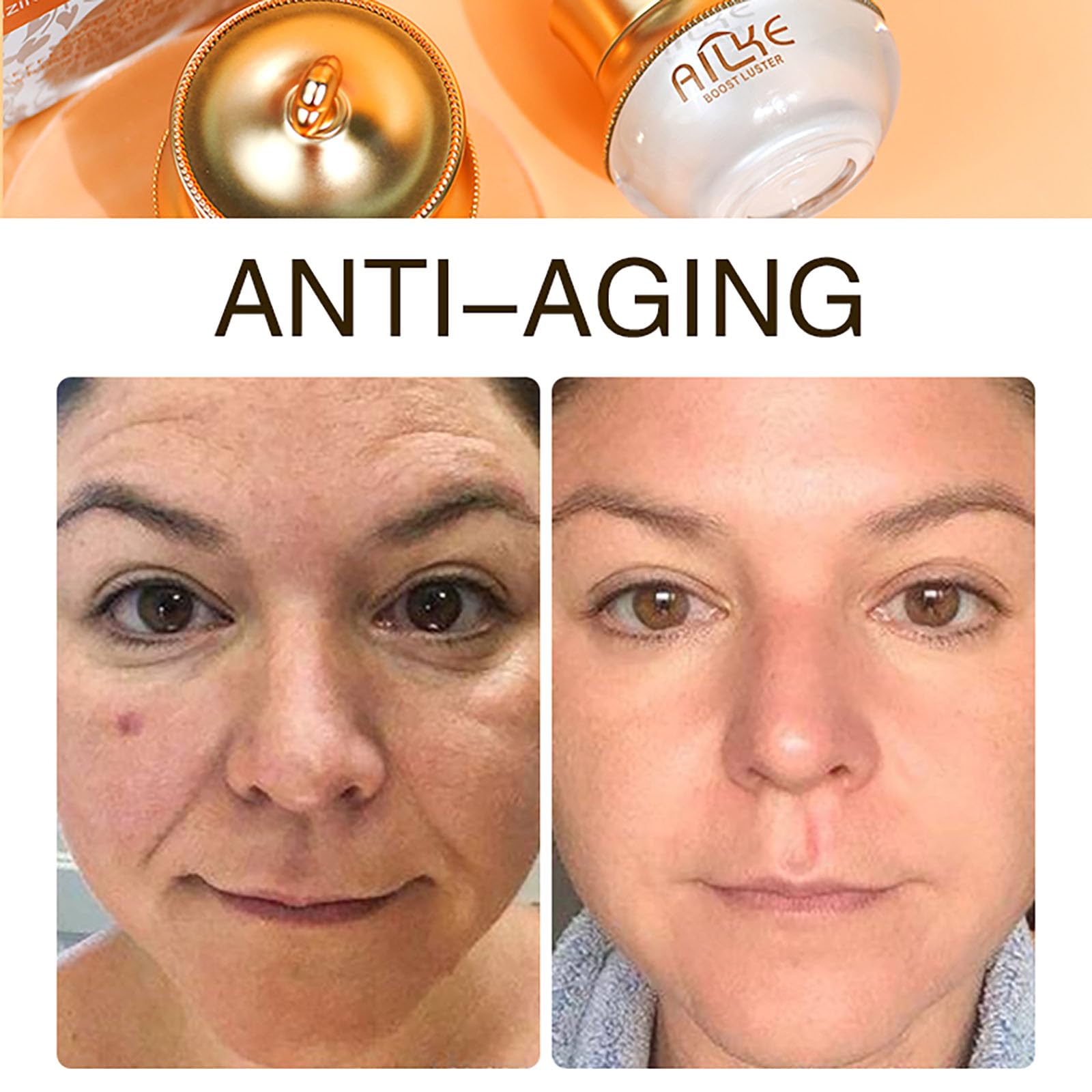 Brightening & Anti-Aging Face Cream with Hyaluronic Acid - Whitening, Freckle Removal, Wrinkle Reduction & Dark Spot Treatment - Non-Greasy Day & Night Moisturizer (20ml x 2) for Glowing Skin at Home or Travel