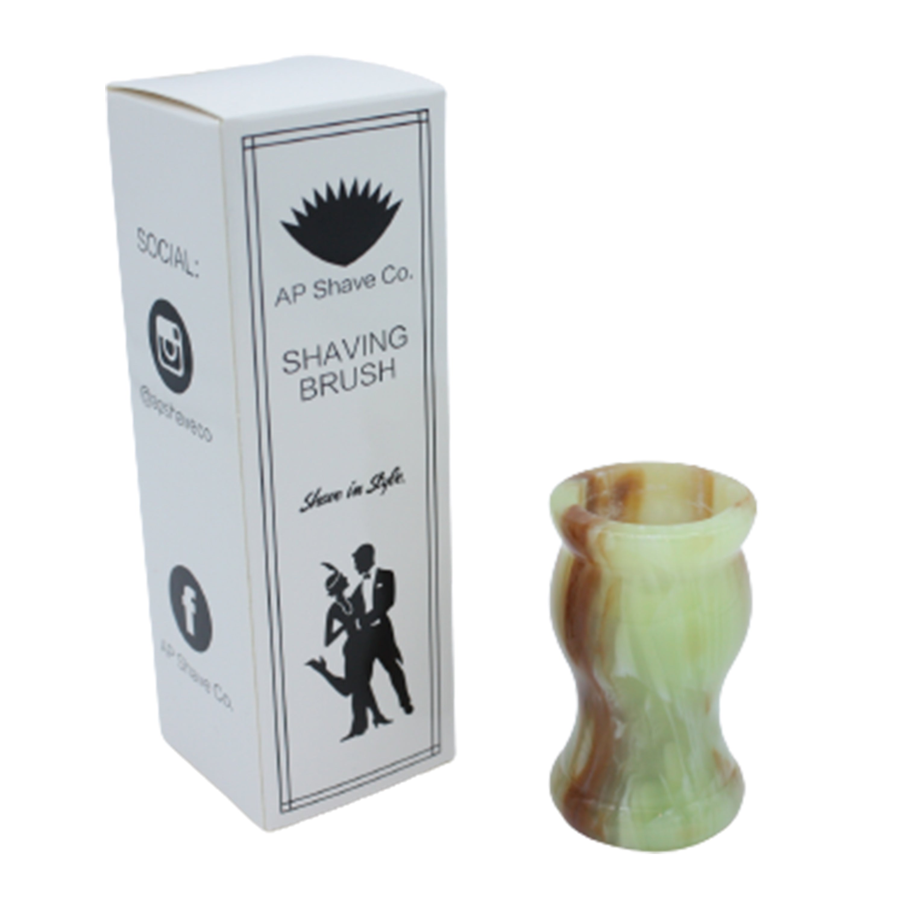 Premium Jade Handcrafted Shaving Brush Handle for 24mm & 26mm Knots - Luxury Wet Shaving & Grooming Gift for Men - Perfect for Traditional Barber Shaves & Home Spa Relaxation