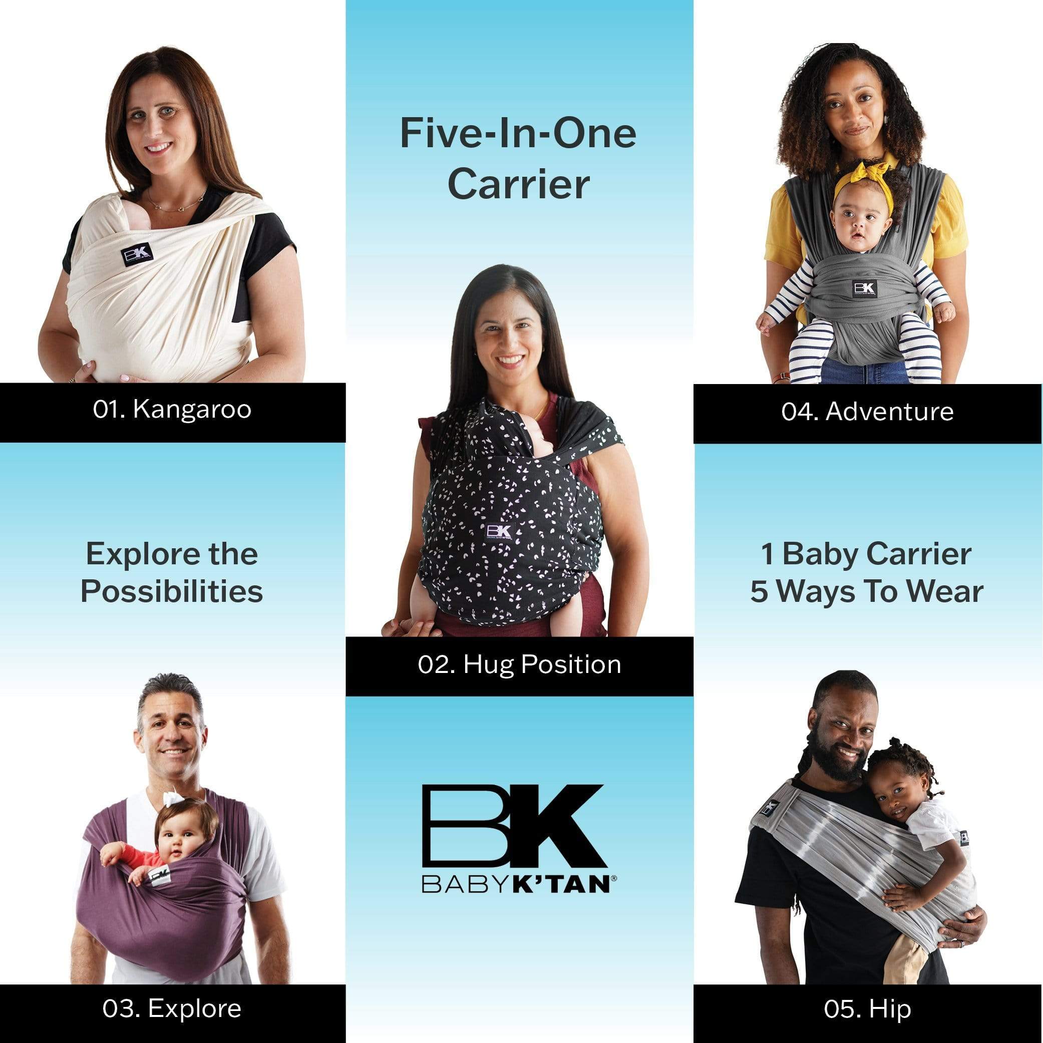 Active Oasis Baby Carrier - Ergonomic & Hands-Free Infant Carrier for Newborn to Toddler (Black Grey) | Perfect for Hiking, Shopping & Everyday Use