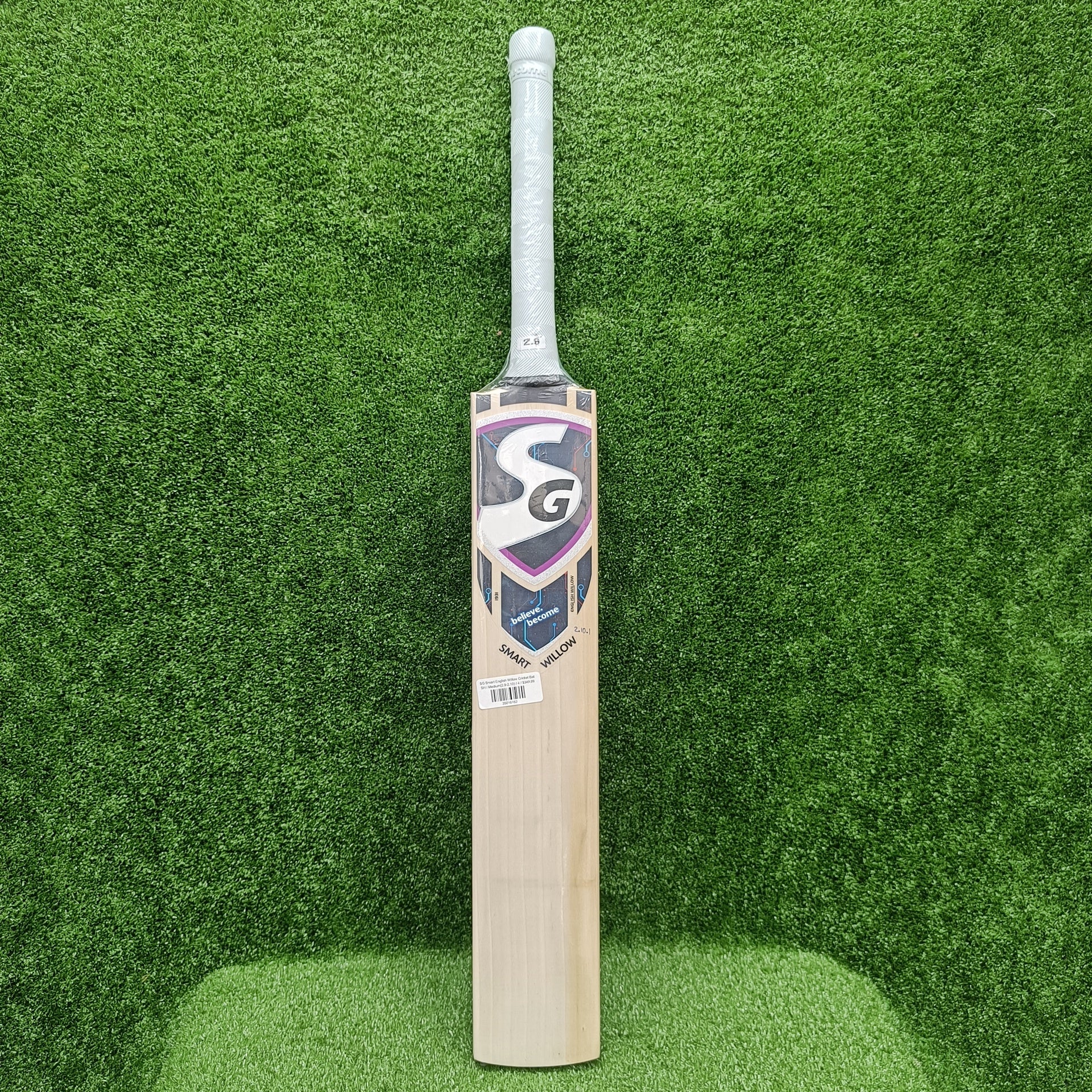 Premium SG Smart English Willow Cricket Bat - Lightweight & Durable for Professional Matches & Training - Perfect for Cricket Enthusiasts & Club Players