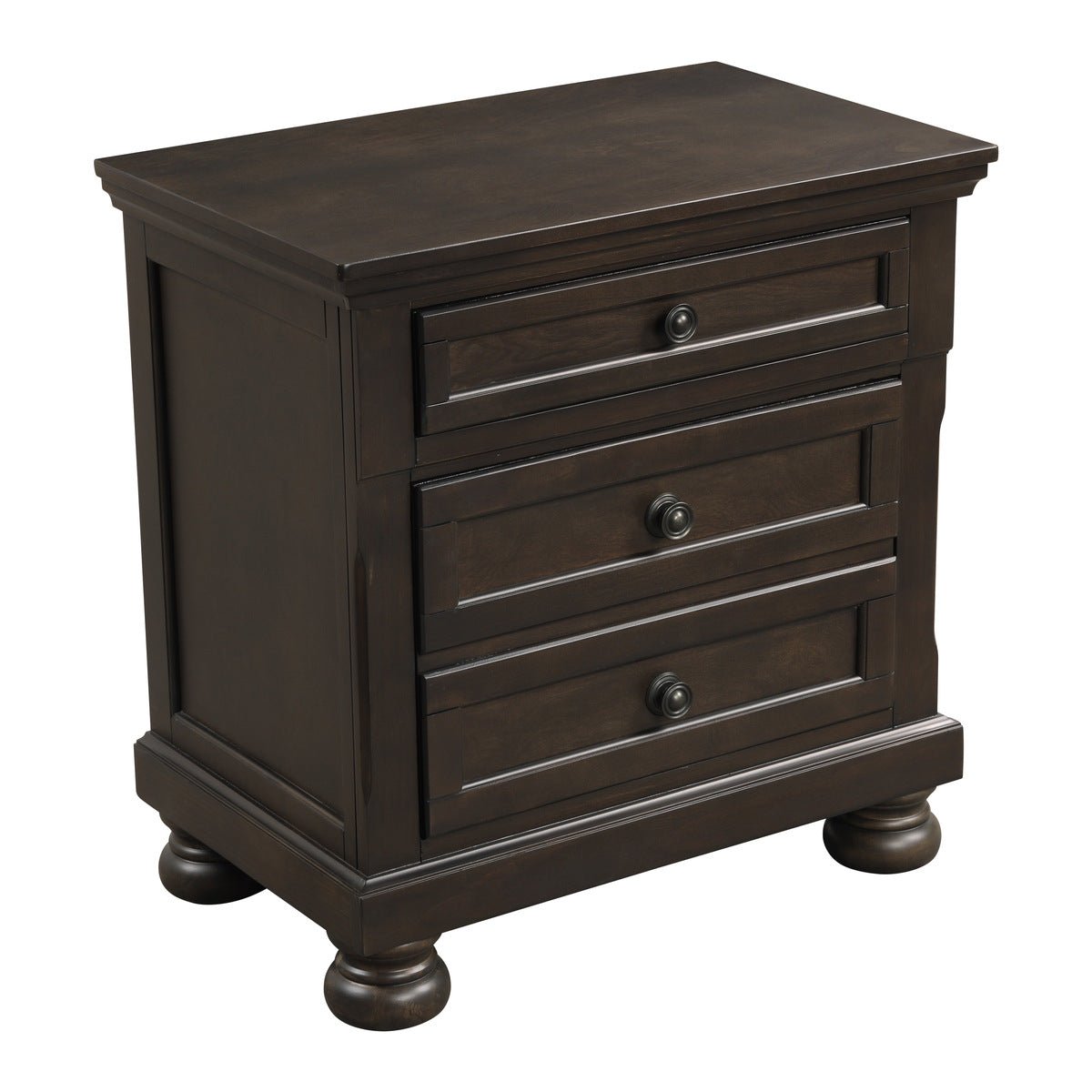 Modern Nightstand with Drawer - Wooden Bedside Table for Bedroom, Living Room, or Office - Compact Storage Solution for Books, Lamps, and Essentials