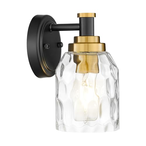 Black & Gold + Water Ripple Glass