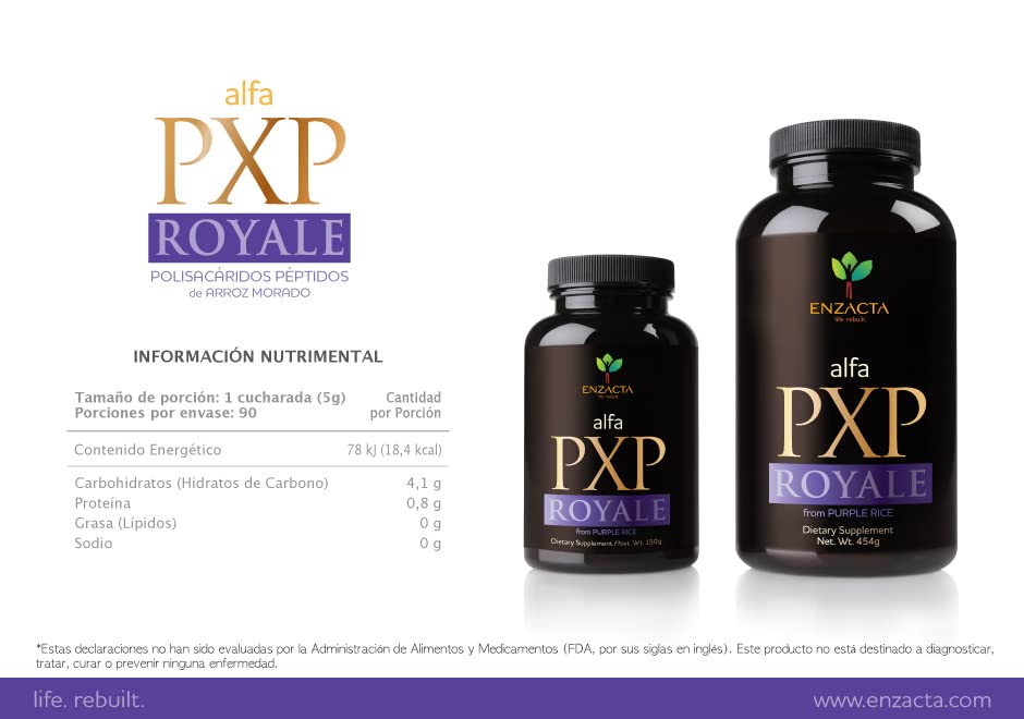 Alfa PXP Royale Purple Rice Powder - 30 Servings (150g) | Premium Ground Purple Rice for Smoothies, Baking & Healthy Recipes | Gluten-Free & Nutrient-Rich Superfood