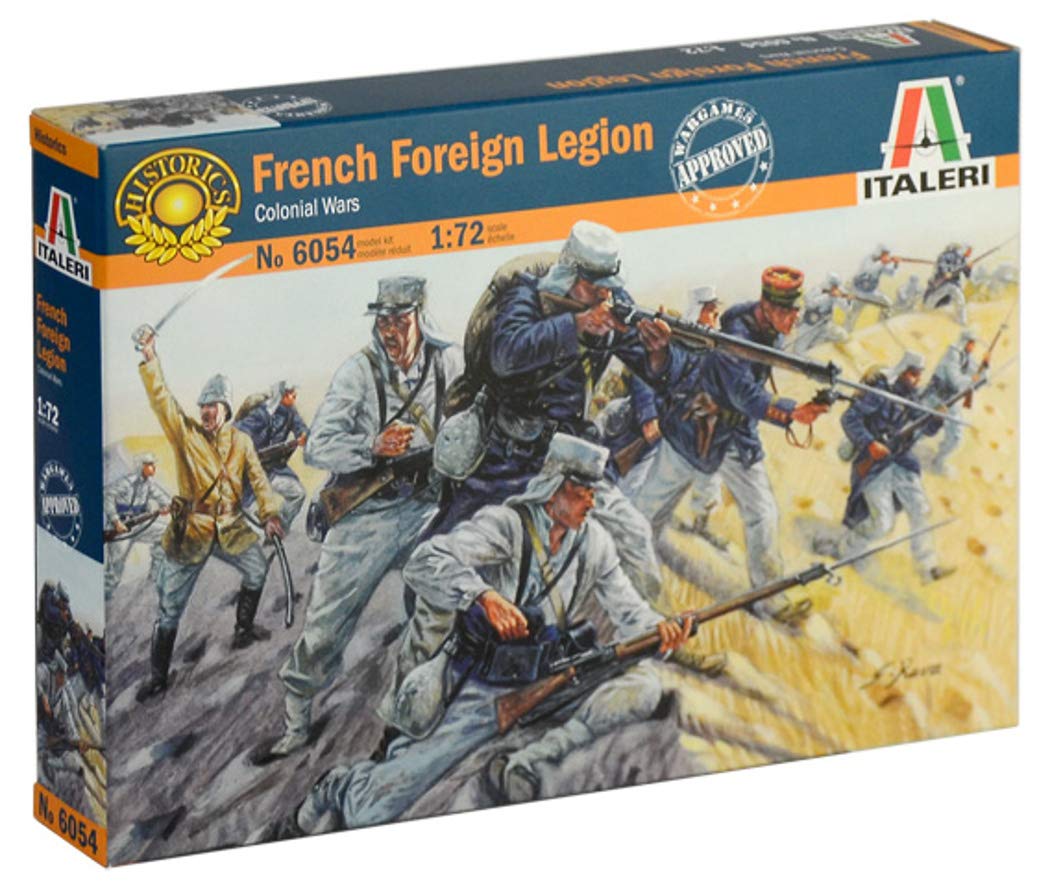 ITALERI 6054 French Foreign Legion Colonial Wars Plastic Soldiers 1:72 Scale Model Kit - Historical Military Miniatures for Wargaming & Collecting