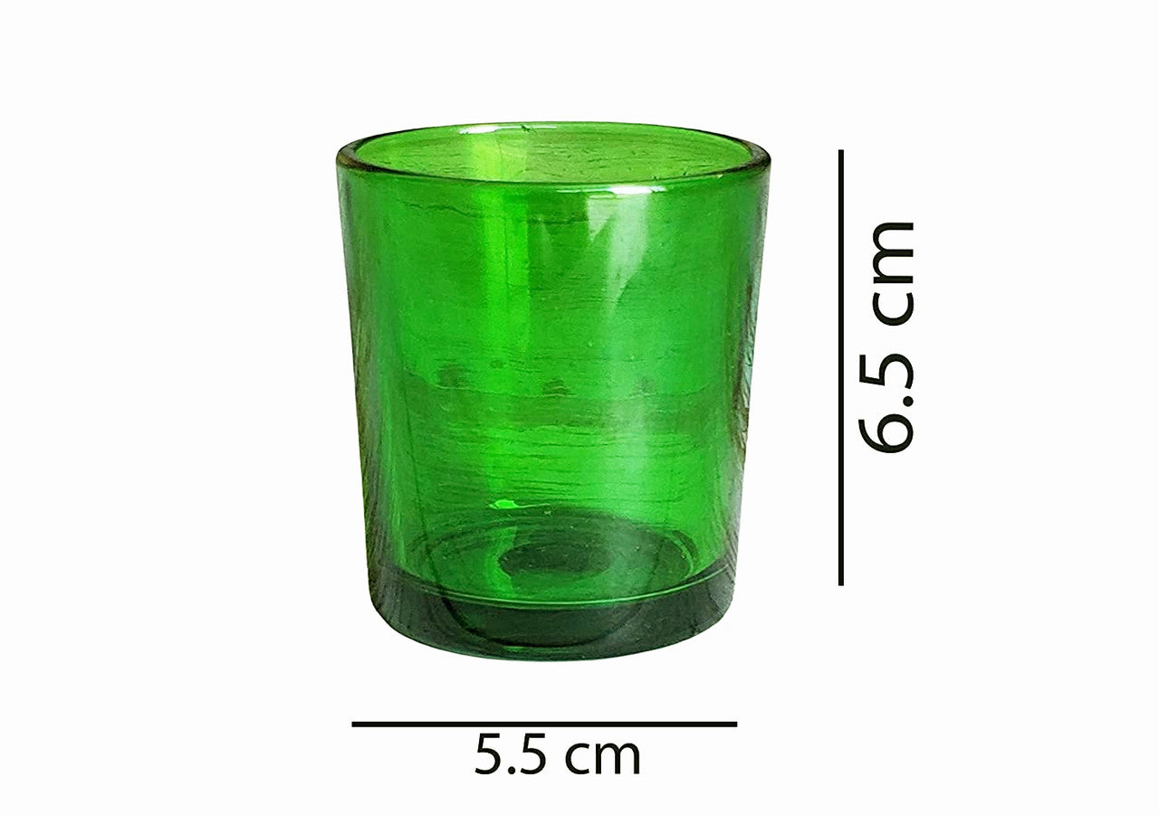 10 Pack Green Glass Votive Candle Holders - Elegant Table Centerpieces for Christmas, Wedding, Anniversary, Party & Home Decor | Perfect for Romantic Dinners, Holiday Decorations & Special Events