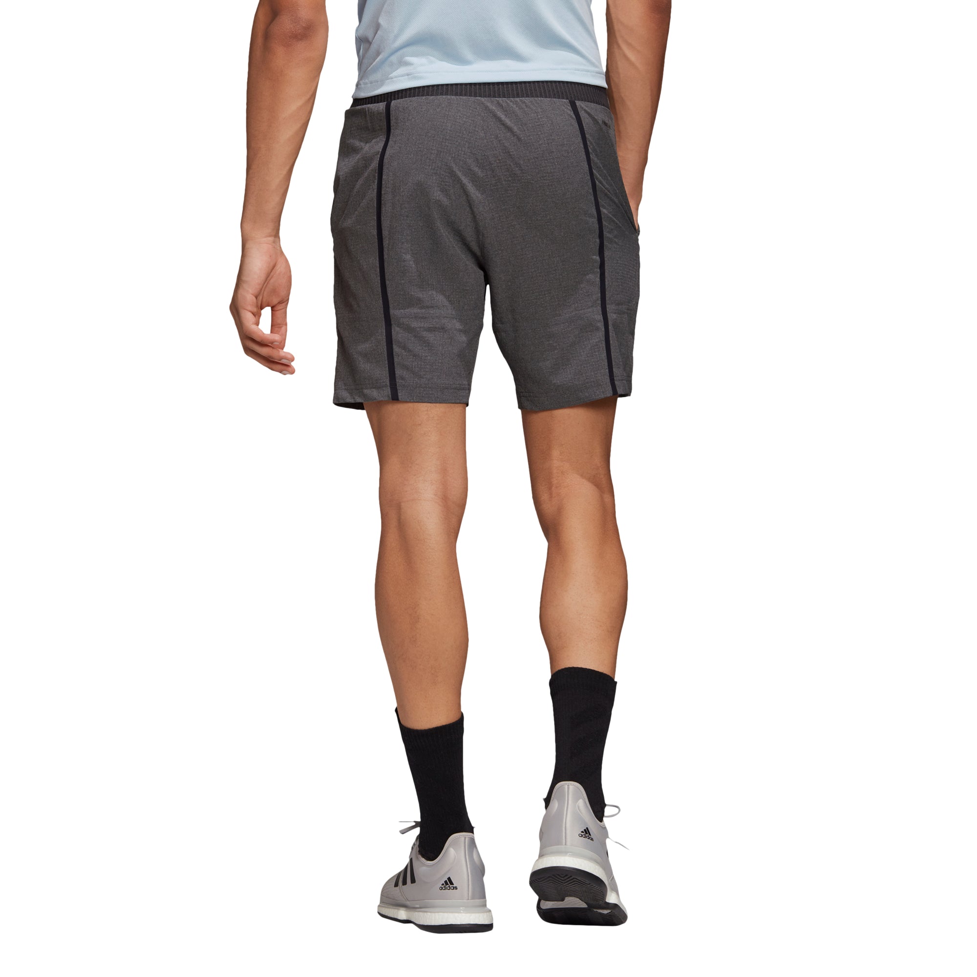 adidas Men's Ergo 9 Running Shorts - Light Grey FK0798 | Breathable Quick-Dry Athletic Shorts for Jogging, Gym Workouts & Casual Wear