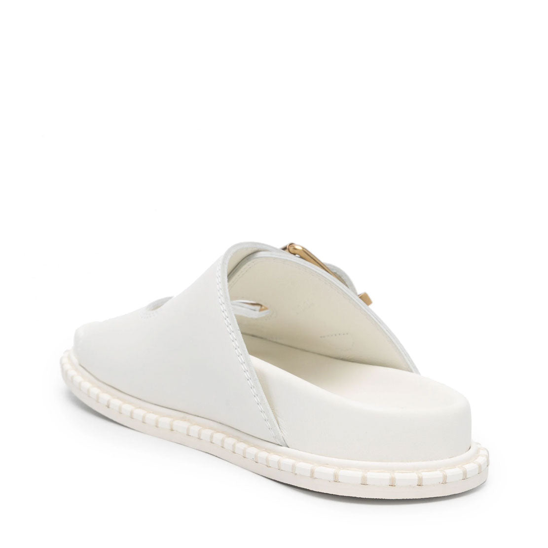 Rebecca Women's White Slides - Comfortable Summer Sandals for Beach, Pool, and Casual Wear | Lightweight Slip-On Slides with Cushioned Footbed