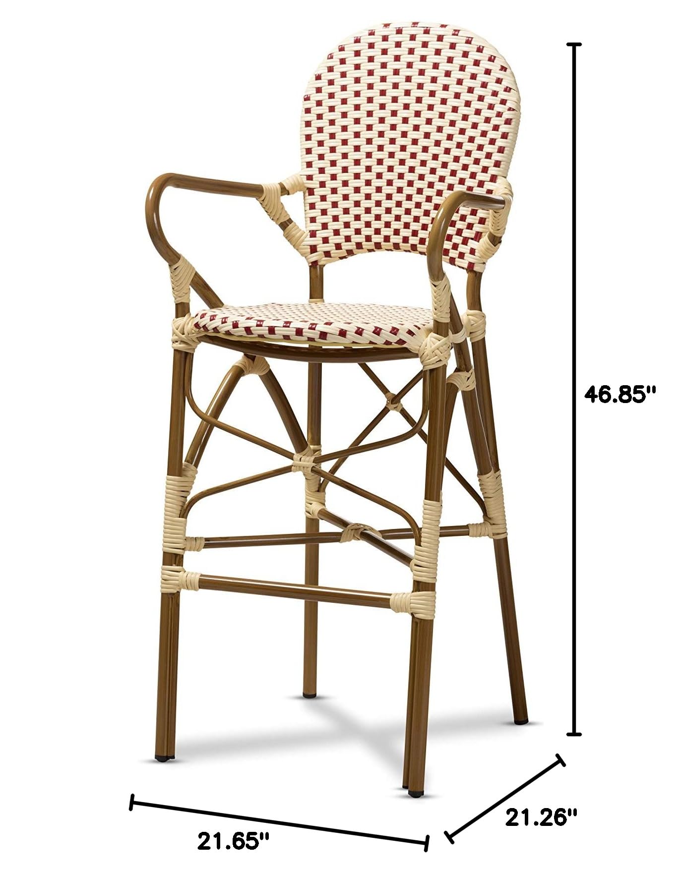 Baxton Studio Modern Bar Stools - Set of 1, 30