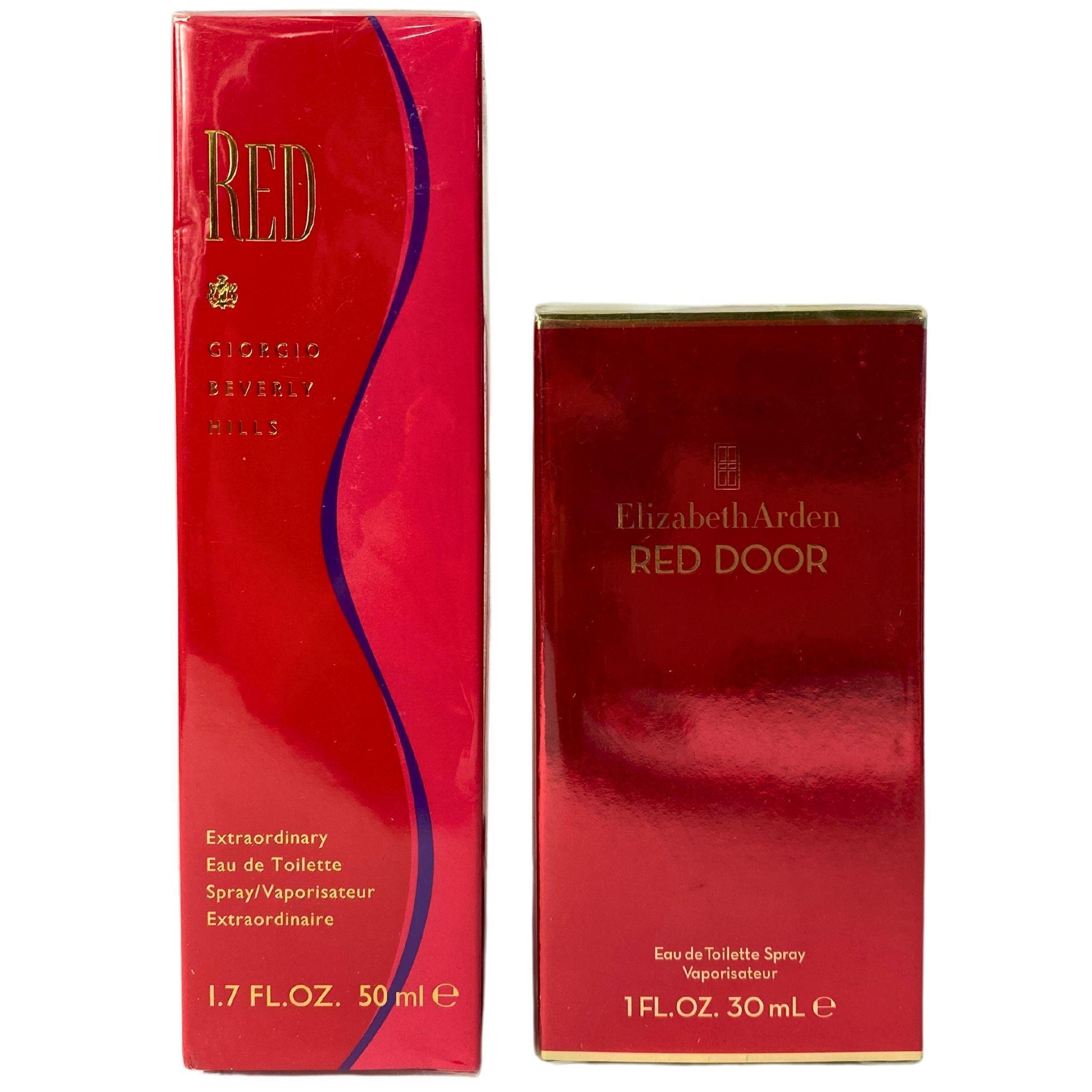 Giorgio Beverly Hills & Elizabeth Arden Red Perfume Gift Set - 22 Pcs Eau De Toilette Spray (1.7oz & 1oz) - Women's Fragrance Collection for Daily Wear, Office & Special Occasions