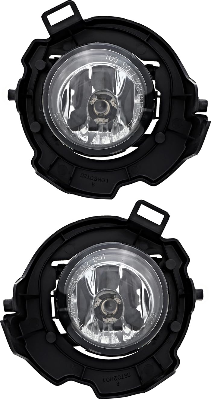 Nissan Armada Fog Lights Replacement Set - Driver & Passenger Side - Compatible with 2008 2009 2010 2011 2012 Models - Perfect for Night Driving & Bad Weather Visibility