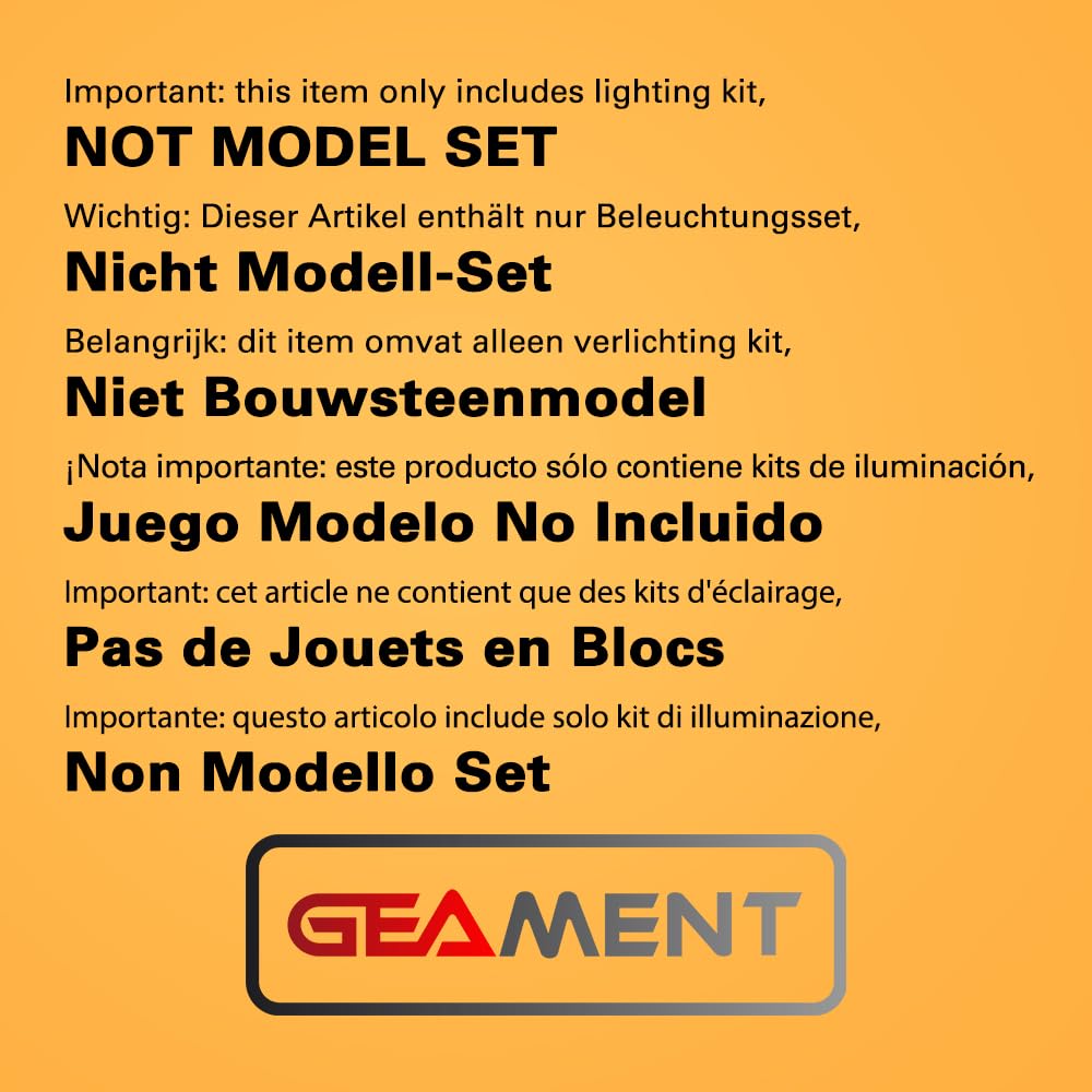 GEAMENT Light Kit for LEGO Star Wars The Bad Batch Attack Shuttle 75314 - Compatible Lighting Set for Building Blocks (Model Not Included) | Perfect for Display, Collection & DIY Star Wars Fan Projects