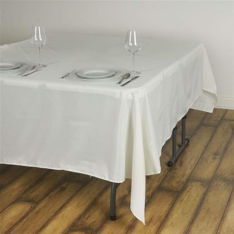 90 x 90 Inch Premium Polyester Square Tablecloth - Waterproof & Wrinkle-Resistant for Dining, Parties, and Outdoor Events