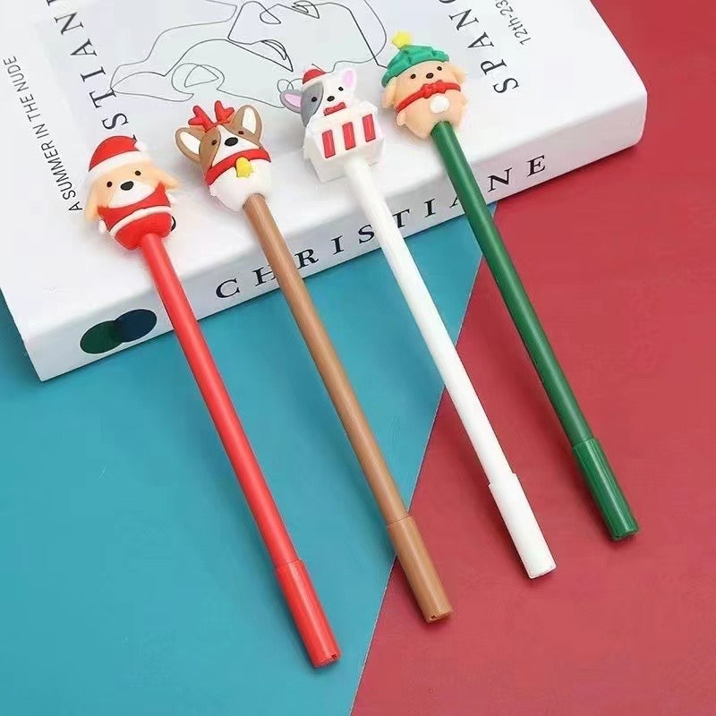 Christmas Dog Gel Pen - Cute Holiday Writing & Drawing Gift for Kids, Students, Teachers - Perfect for School, Office, Christmas Cards & DIY Crafts