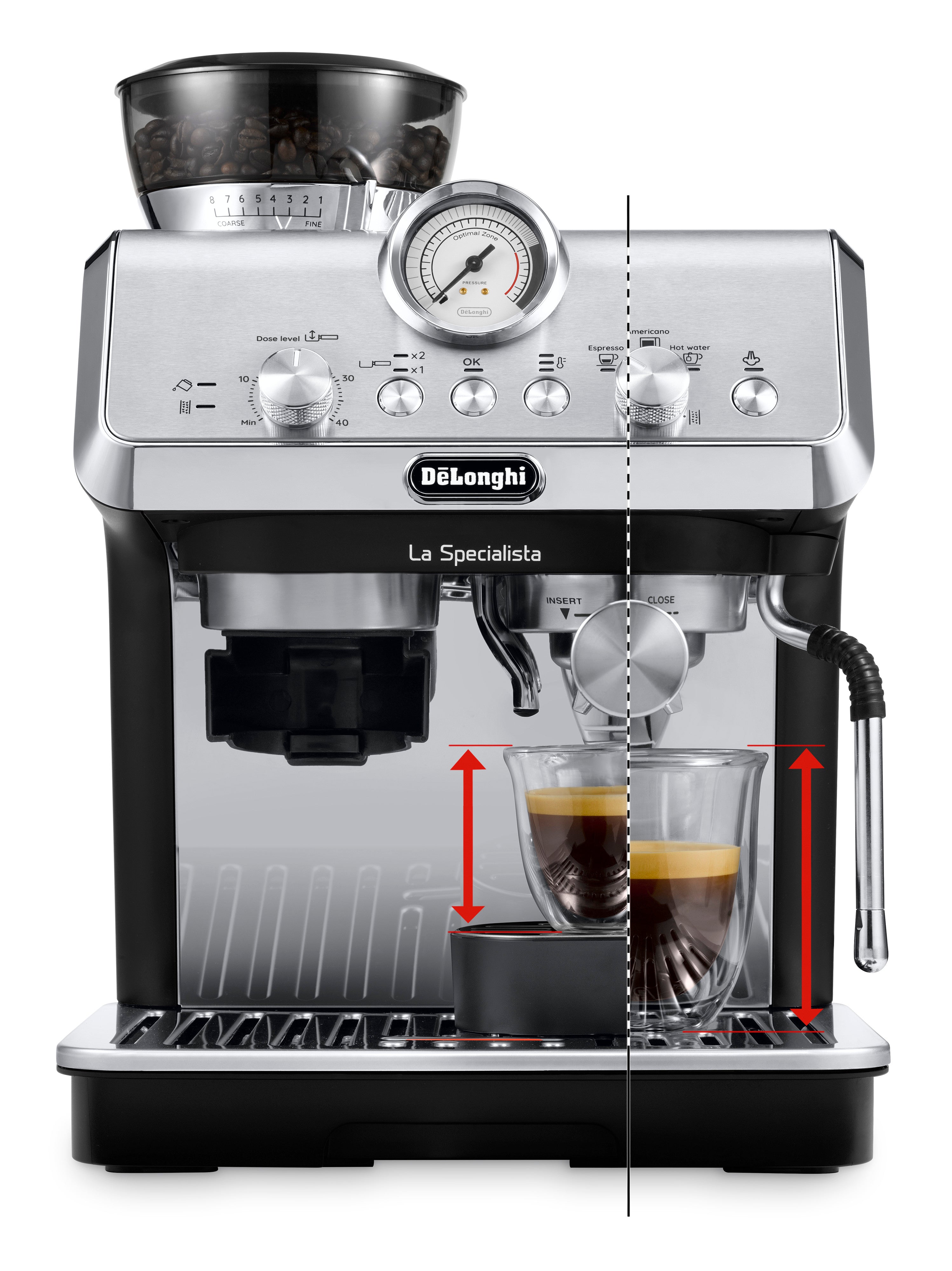 De'Longhi EC9155.MB La Specialista Arte Semi-Automatic Espresso Machine - Professional Barista Style Coffee Maker for Home & Office Use - Perfect for Cappuccino, Latte & Espresso Lovers